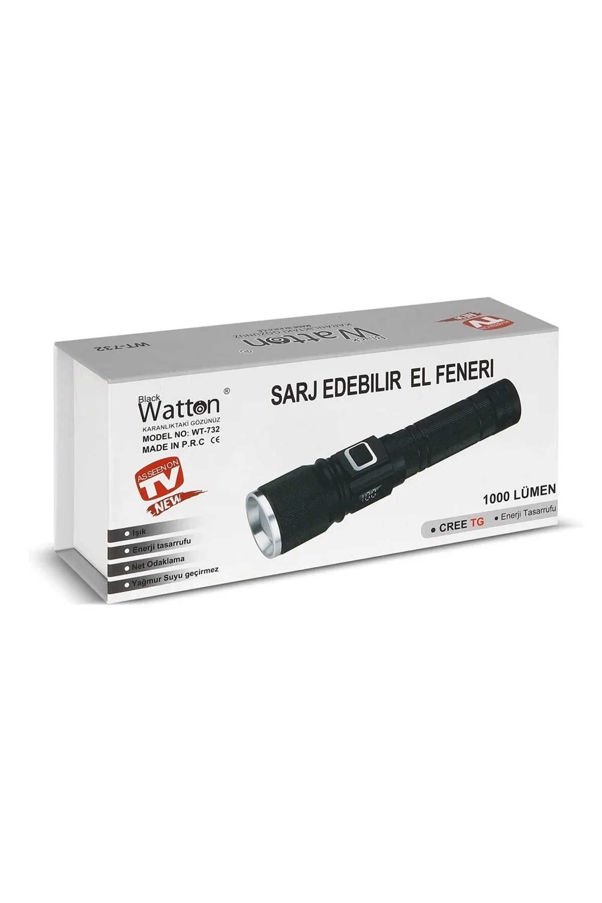 Cree Tg Led 1000 Lümen Göstergeli Fonksiyonel El Feneri Wt-732 - Just Cheap Store Görsel 4