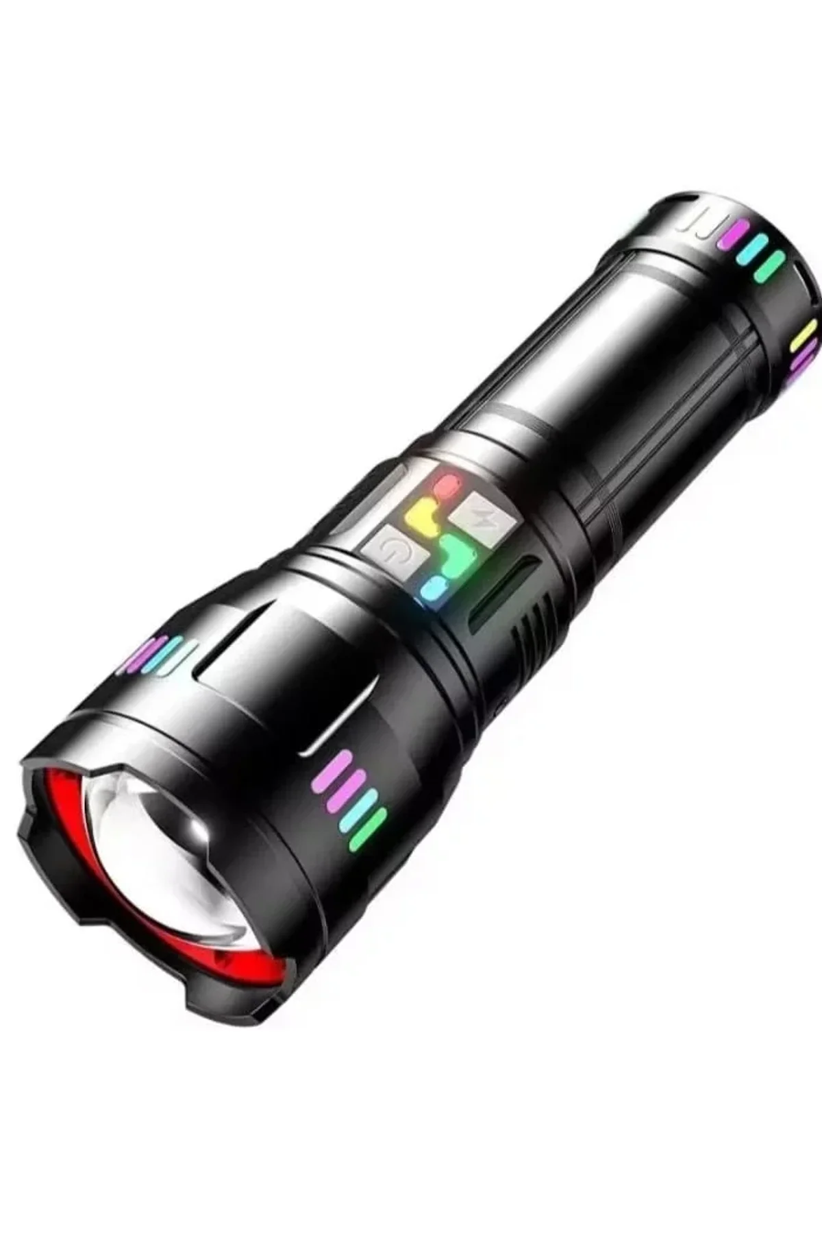 F.b.ı Pro F-3002 Alüminyum Tg Led Gece Şeritli Type-c Şarjlı El Feneri - Just Cheap Store Görsel 2