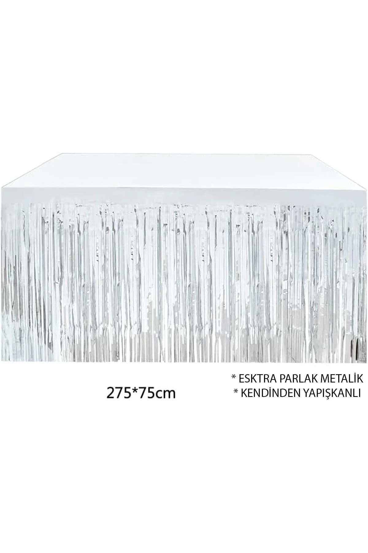 Gümüş Metalize Masa Eteği 275x75 cm – Kendinden Yapışkanlı (4741) - Just Cheap Store Görsel 5