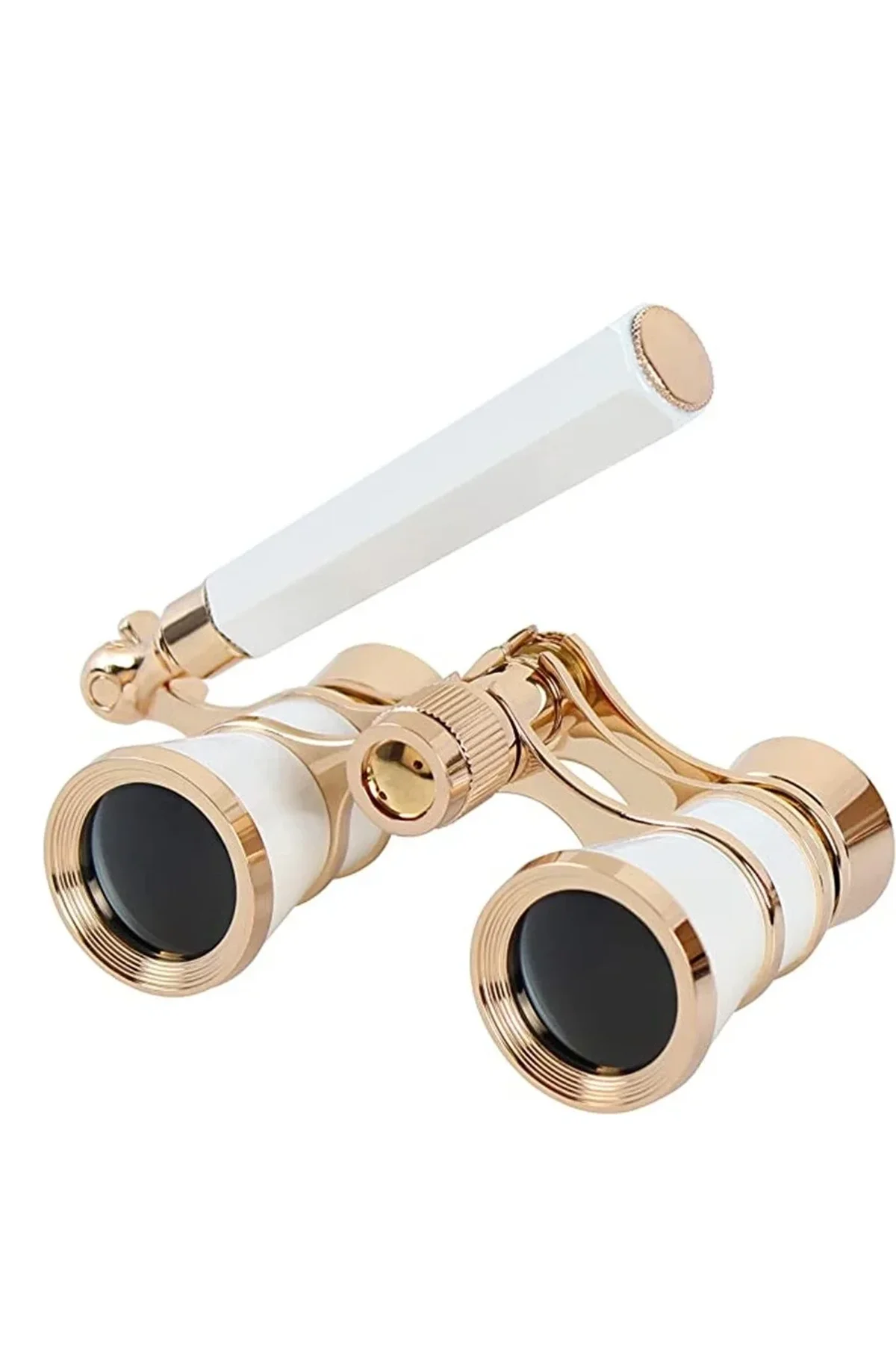 Nefis Işlemeli, Tiyatro / Opera Dürbünü 3x25 Prinç Metal Kaplamalı Retro Beyaz - Just Cheap Store Görsel 4