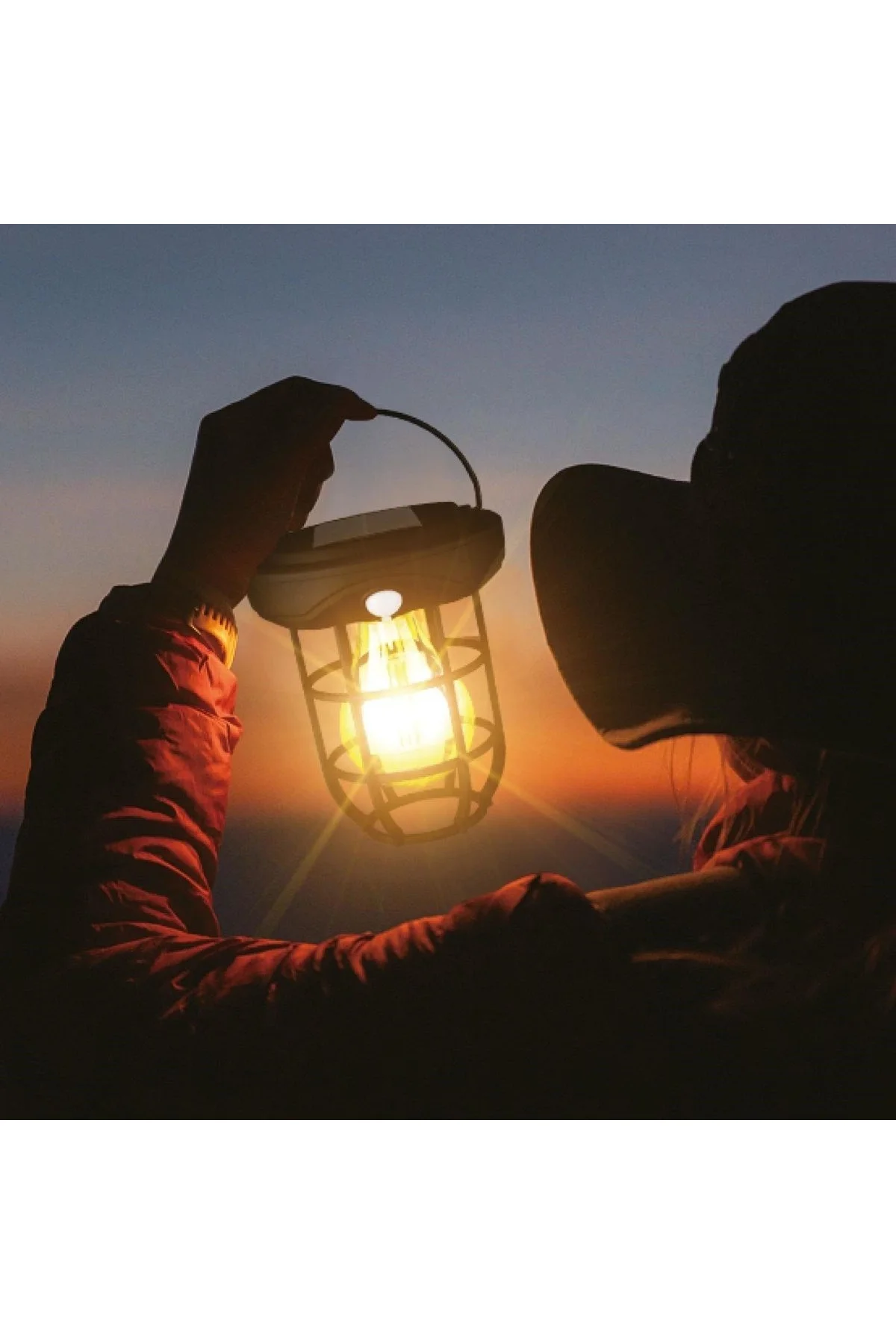 Solar Kamp Feneri – Güneş Enerjili, Otomatik Şarj ve Gece Işığı, Taşınabilir ve Asılabilir LED Dış M - Just Cheap Store Görsel 2