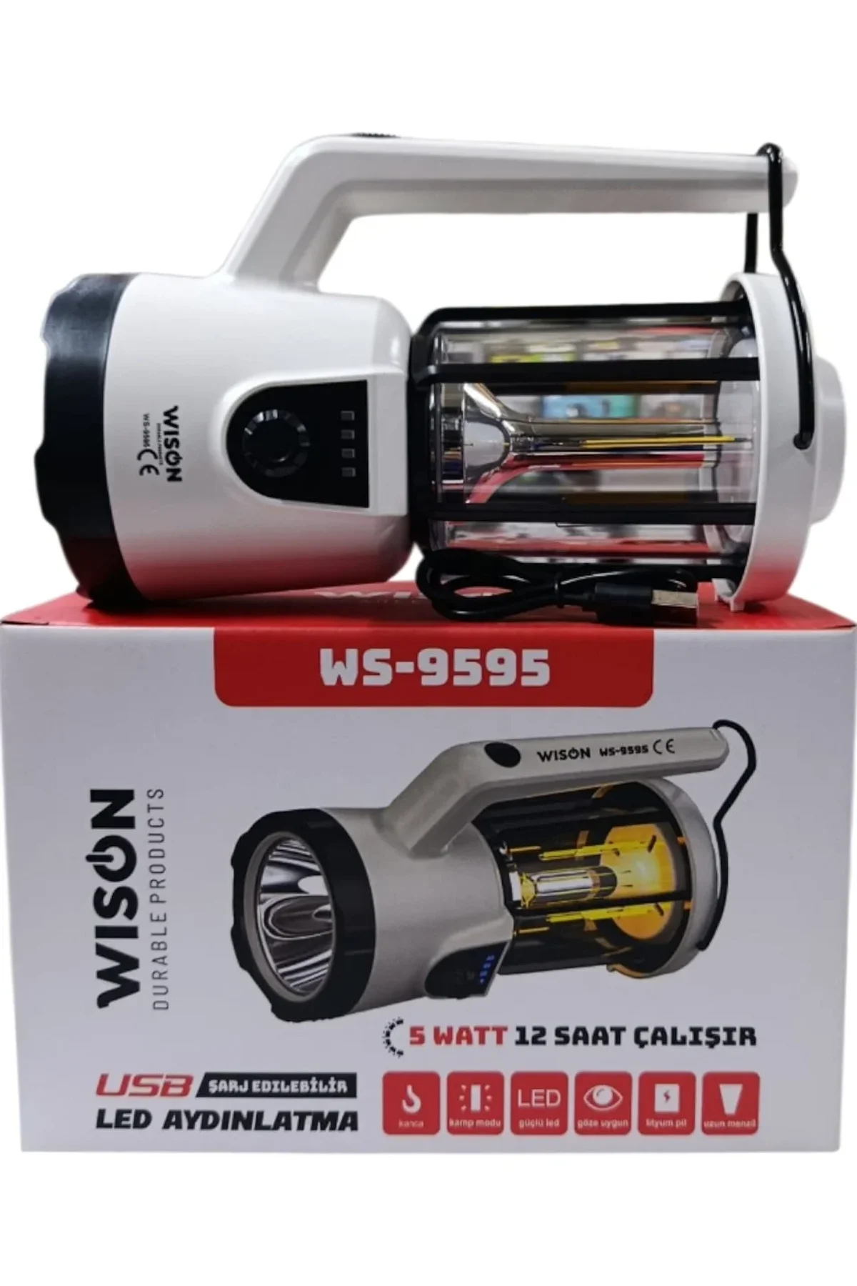 Profesyonel El Feneri &amp;amp; Kamp Lambası | 5W (4741)