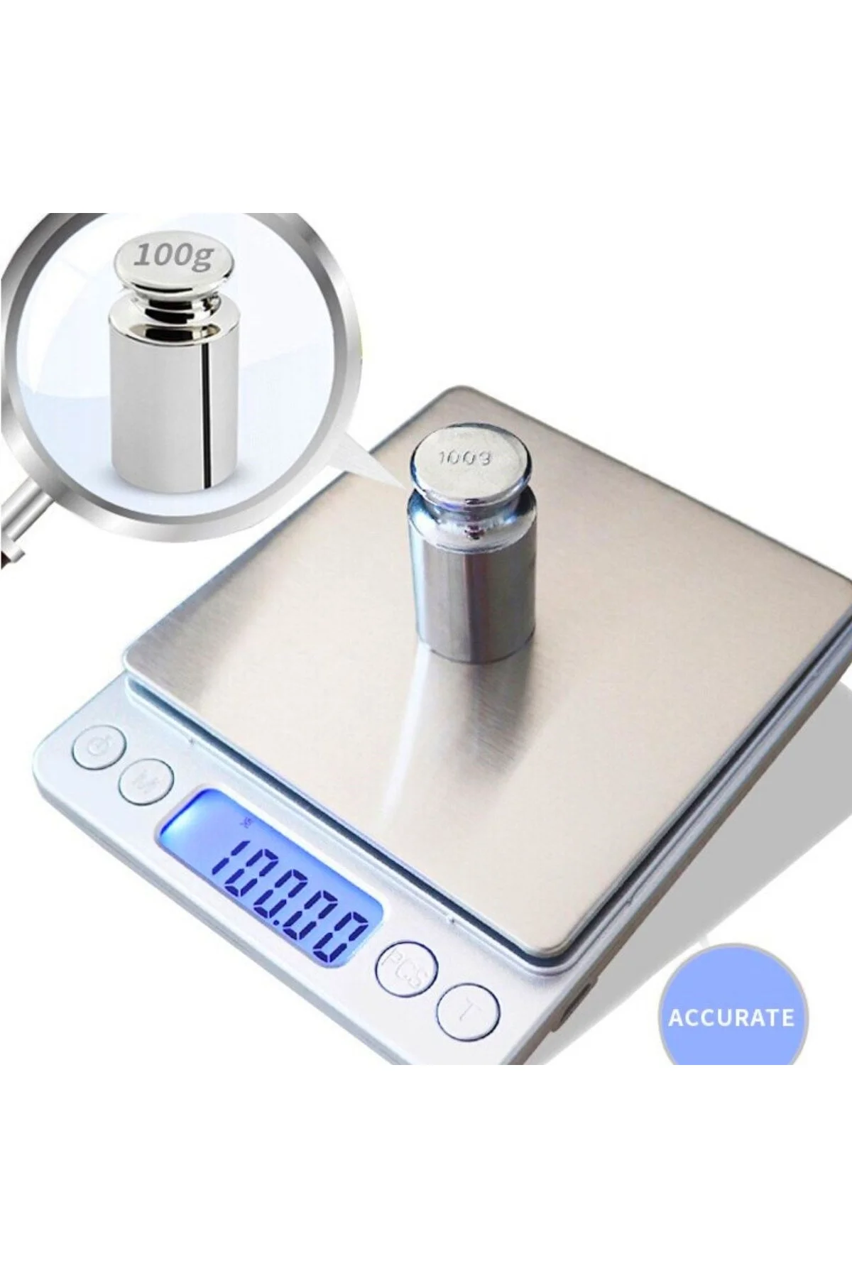 Elektronik 3 kg Kapasiteli Dijital Hassas Kantar Mutfak Tartısı Terazi (4741) - Just Cheap Store Görsel 4