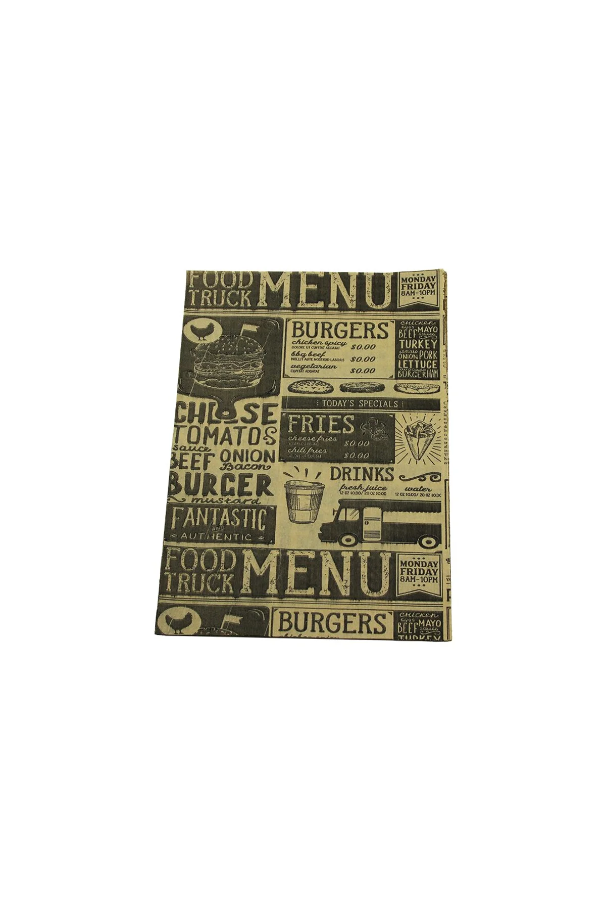 50PCS SUNUM KAĞIT ALTLIK 25X35CM (4741)