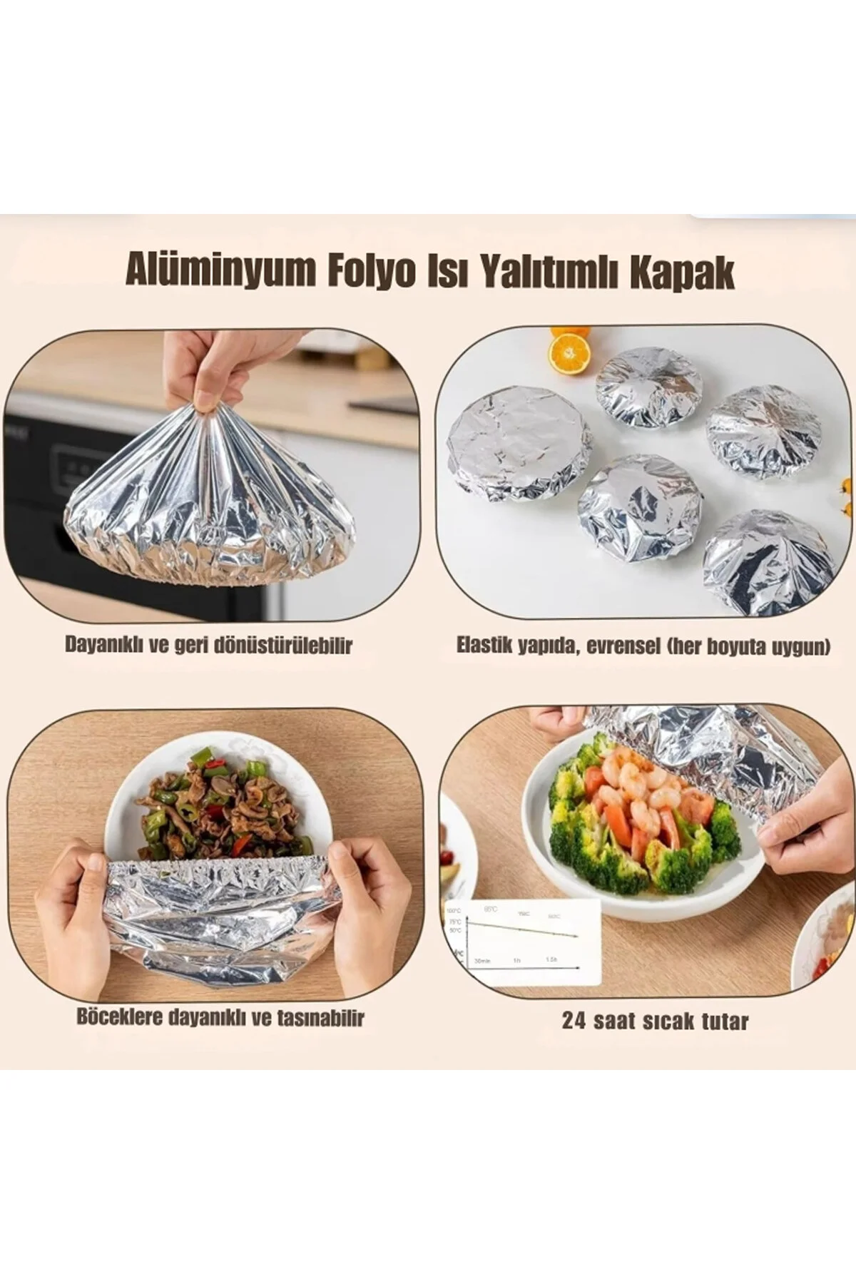 20 PAKET PLASTİC COVER 10PCS FOLYO ÇOK AMAÇLI TABAK - MİNİ TENCERE BONE KAPAK TOPLAMDA 200 ADET GÖND - Just Cheap Store Görsel 2