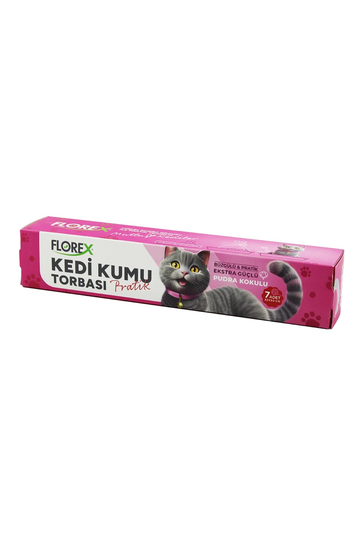 140 ADET KEDİ - EVCİL HAYVAN KUMU TORBASI PRATİK PUDRA KOKULU BÜZGÜLÜ - EXTRA GÜÇLÜ 82X50CM (4741)