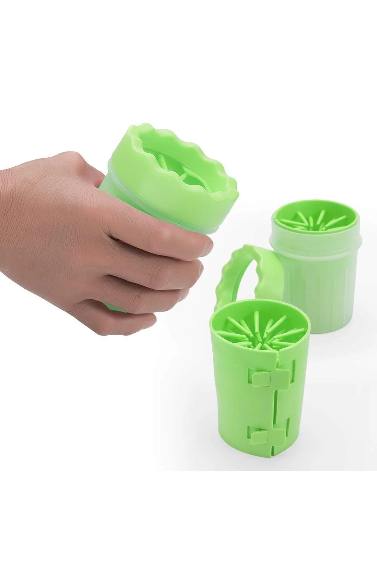 Silikon Jel Fırçalı Kedi Köpek Pati Ayak Yıkama Temizleme Kovası (Küçük) (4741) - Just Cheap Store Görsel 5