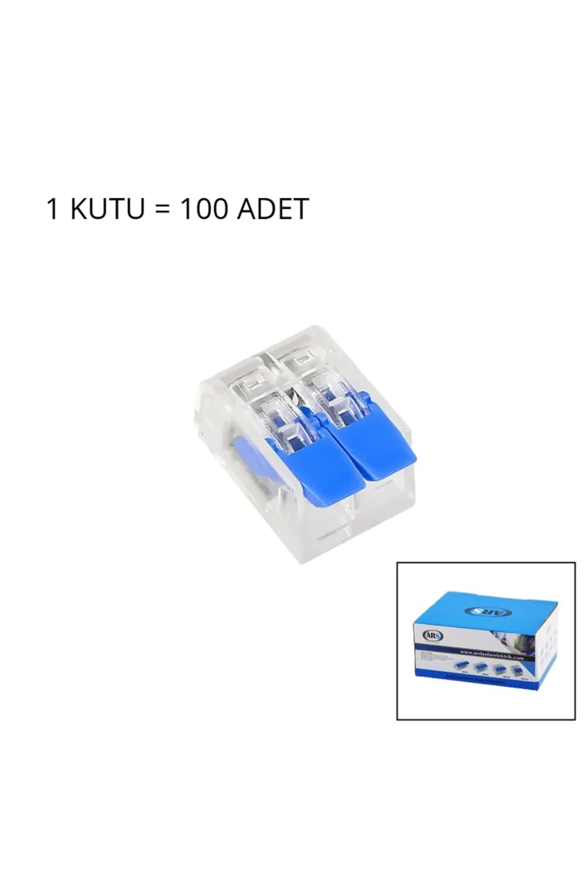 100 ADET 2 Lİ 2X2.5 KABLO GEÇMELİ MANDALLI BUAT KLEMENSİ (4741) - Just Cheap Store Görsel 2
