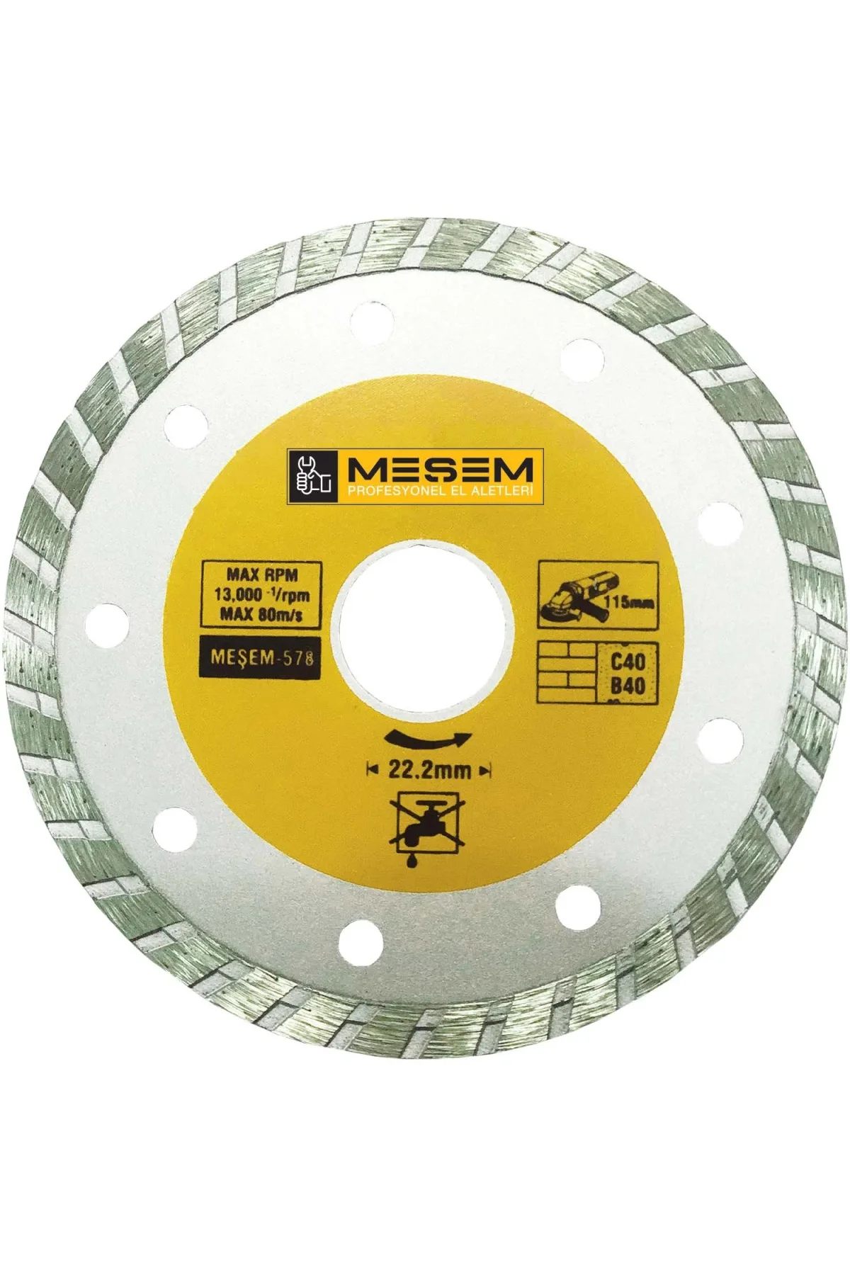 Meşem Granit Mermer Kesici Elmas Testere 180 Mm - Just Cheap Store Görsel 2