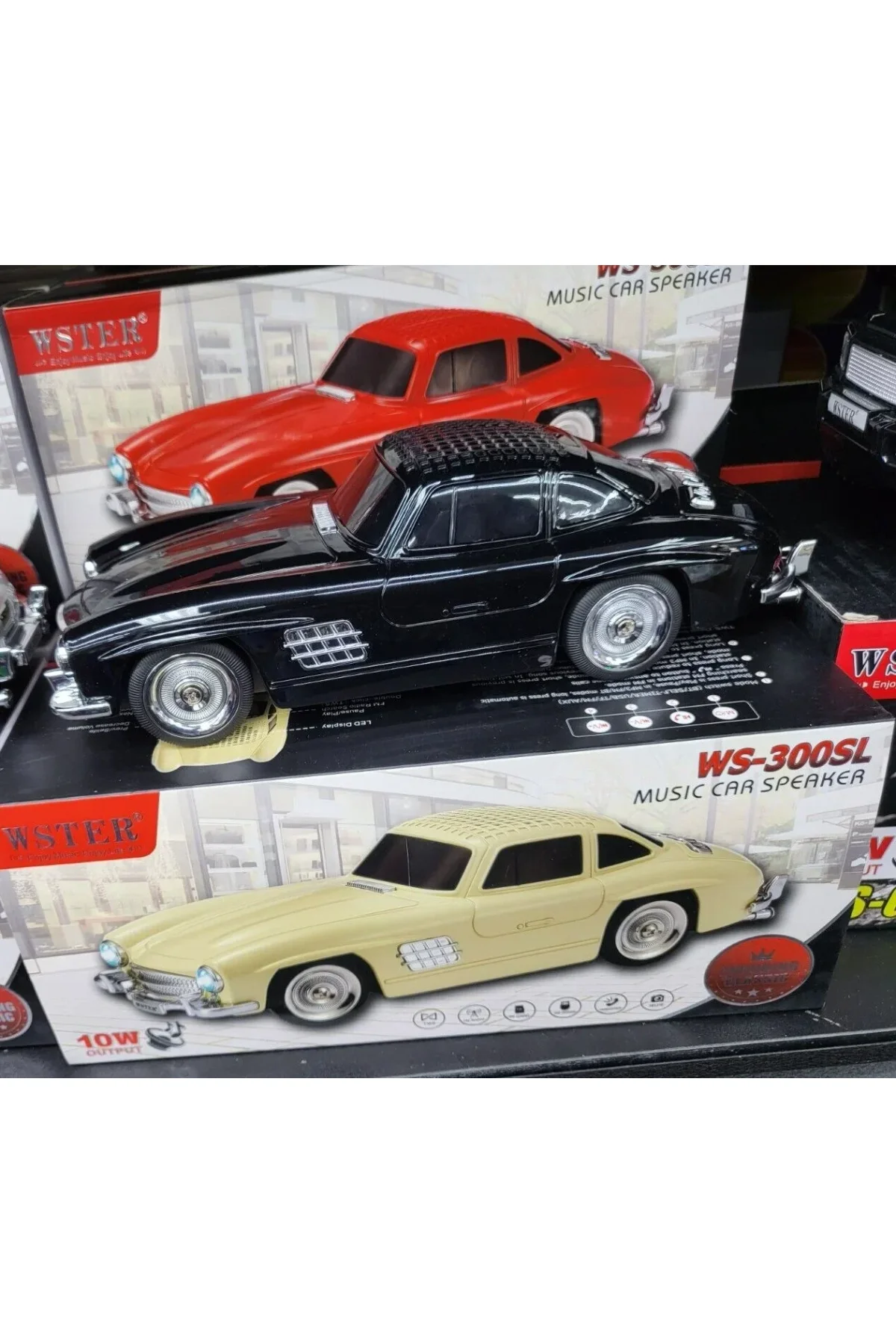WS-300SL Klasik Benz Model 10W Bluetooth Hoparlör Fm Radyo USB (4741) - Just Cheap Store Görsel 3