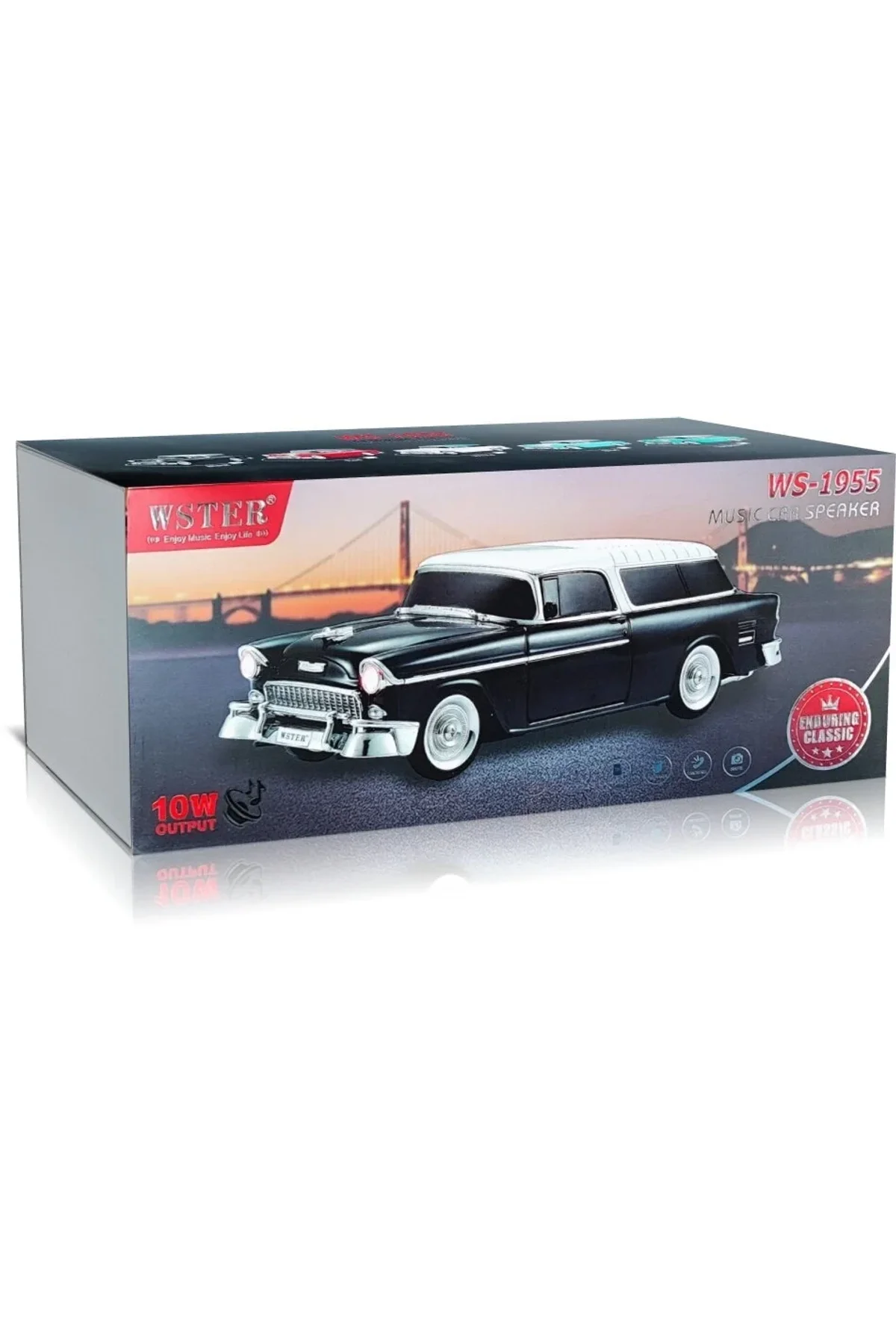 Chevrolet WS-1955BT Belair 1955 Model Bluetooth Hoparlör (4741) - Just Cheap Store Görsel 4