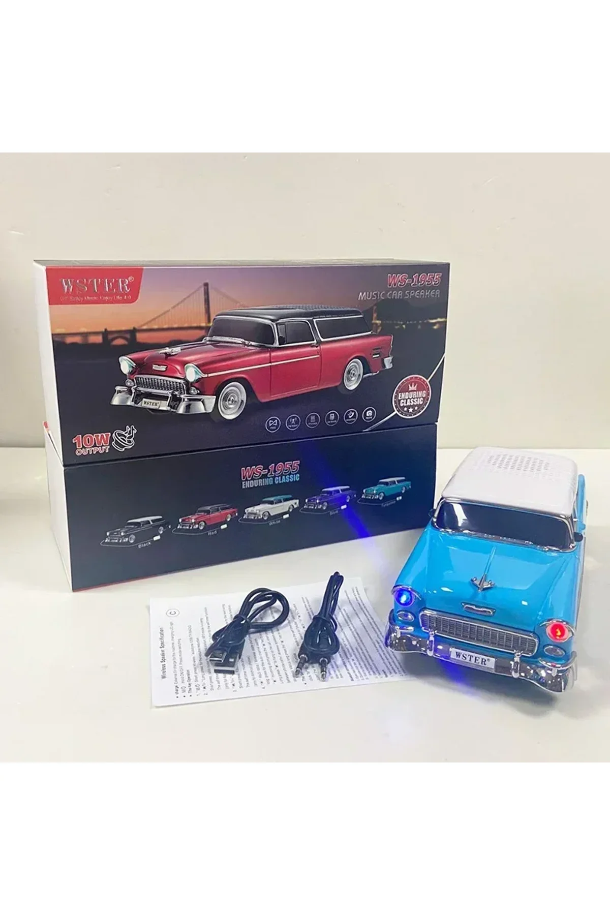 Chevrolet WS-1955BT Belair 1955 Model Bluetooth Hoparlör (4741) - Just Cheap Store Görsel 3