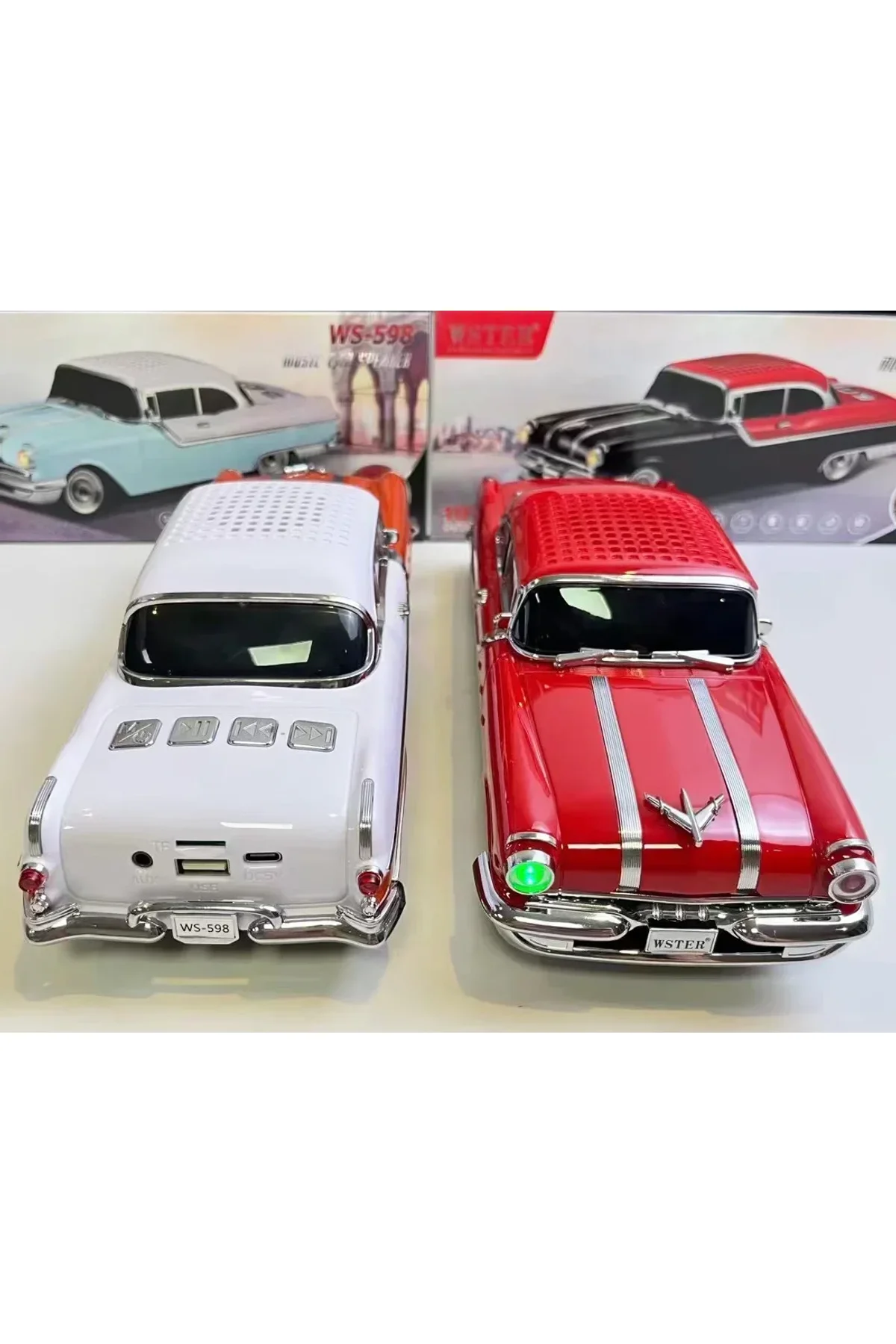Chevrolet WS-1955BT Belair 1955 Model Bluetooth Hoparlör (4741) - Just Cheap Store Görsel 5