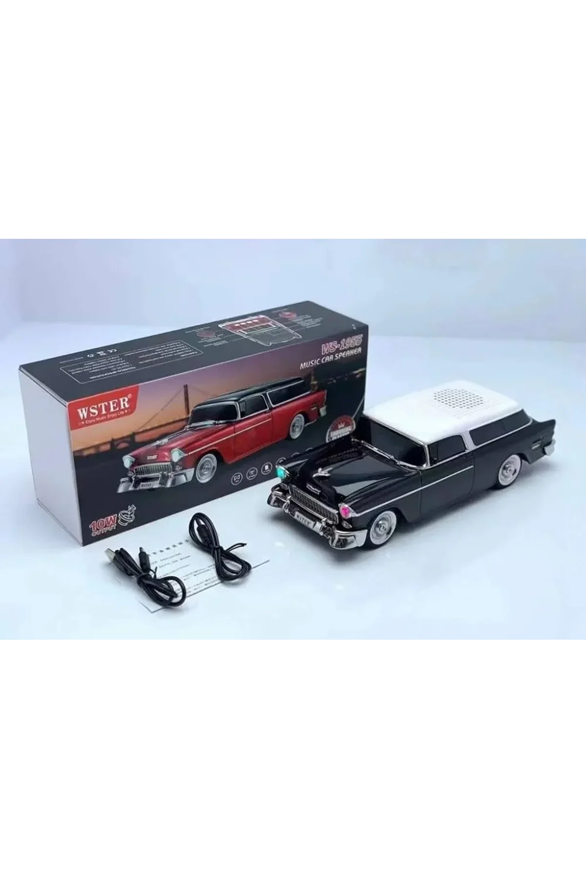 Chevrolet WS-1955BT Belair 1955 Model Bluetooth Hoparlör (4741) - Just Cheap Store Görsel 2