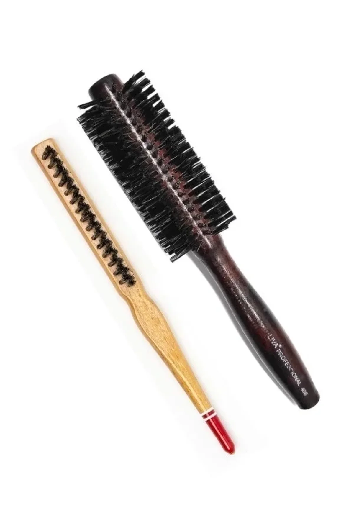 Liva 408&amp; 690 Profesyonel Yanmaz Set Topuz Saç Fırçası-2'li - Just Cheap Store Görsel 3