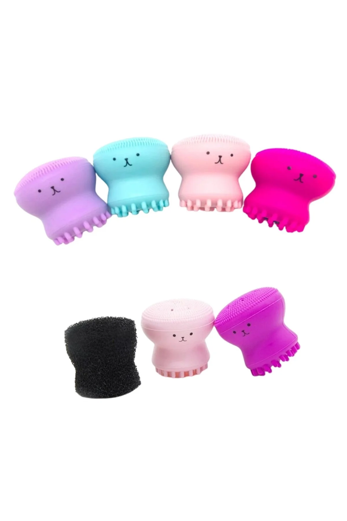 Peeling Etkili Mini El Yüz Cilt Temizleme Fırçası Silikon Temizlenmesi Kolay Siyah Nokta Giderici (4 - Just Cheap Store Görsel 2