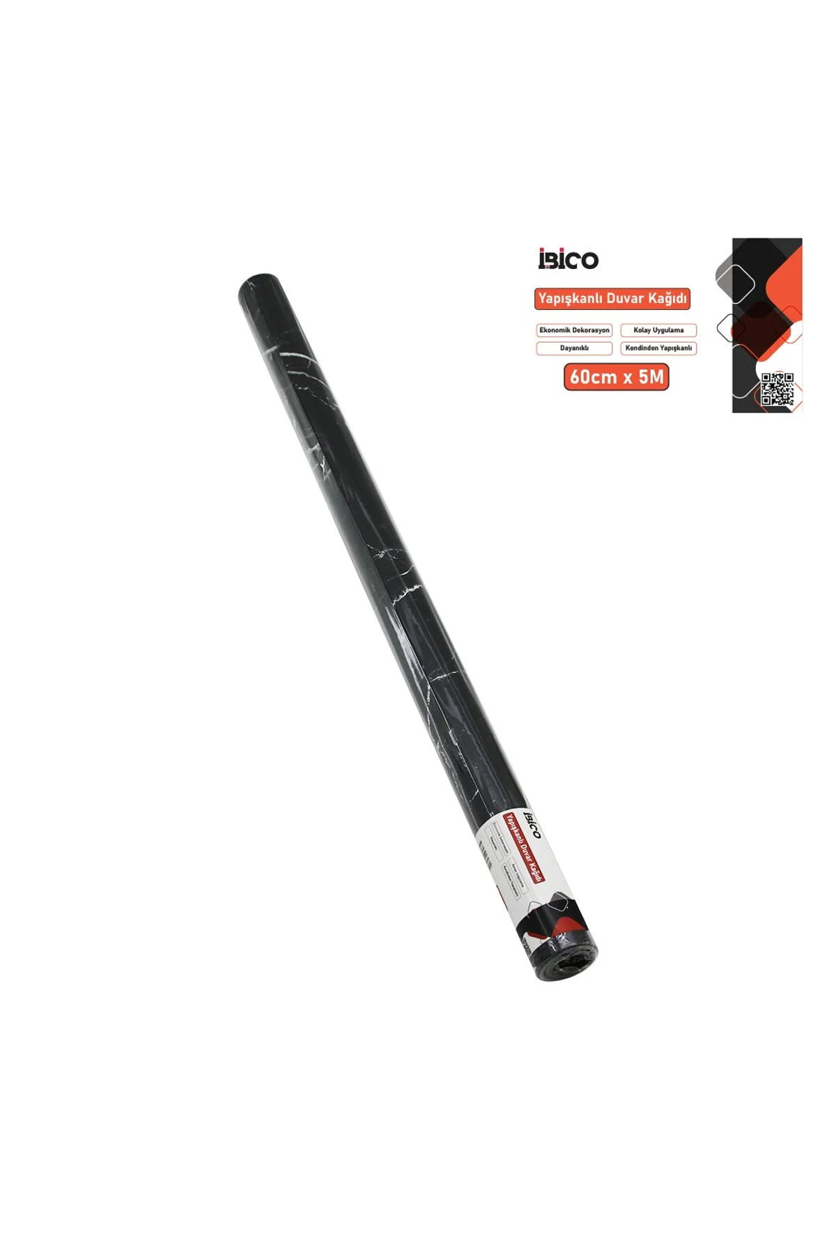 5MT X 60CM SİYAH MERMER DESENLİ TEZGAH ÜSTÜ FOLYO STİCKER - DUVAR KAĞIT KENDİNDEN YAPIŞKANLI - EKO D