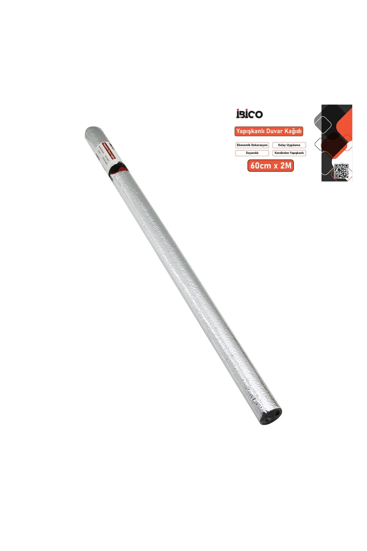 2MT X 60CM ALÜMİNYUM GÜMÜŞ TEZGAH ÜSTÜ FOLYO STİCKER - DUVAR KAĞIT KENDİNDEN YAPIŞKANLI - EKO DEKORA