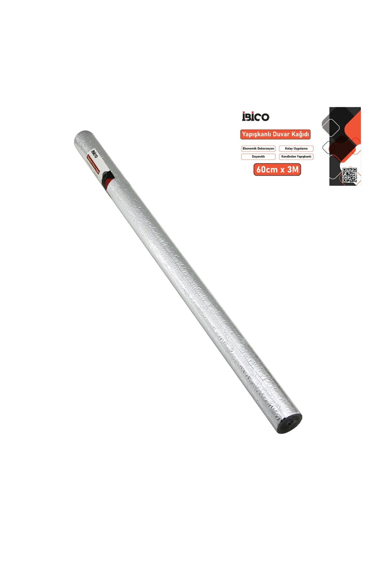 3MT X 60CM ALÜMİNYUM GÜMÜŞ TEZGAH ÜSTÜ FOLYO STİCKER - DUVAR KAĞIT KENDİNDEN YAPIŞKANLI - EKO DEKORA