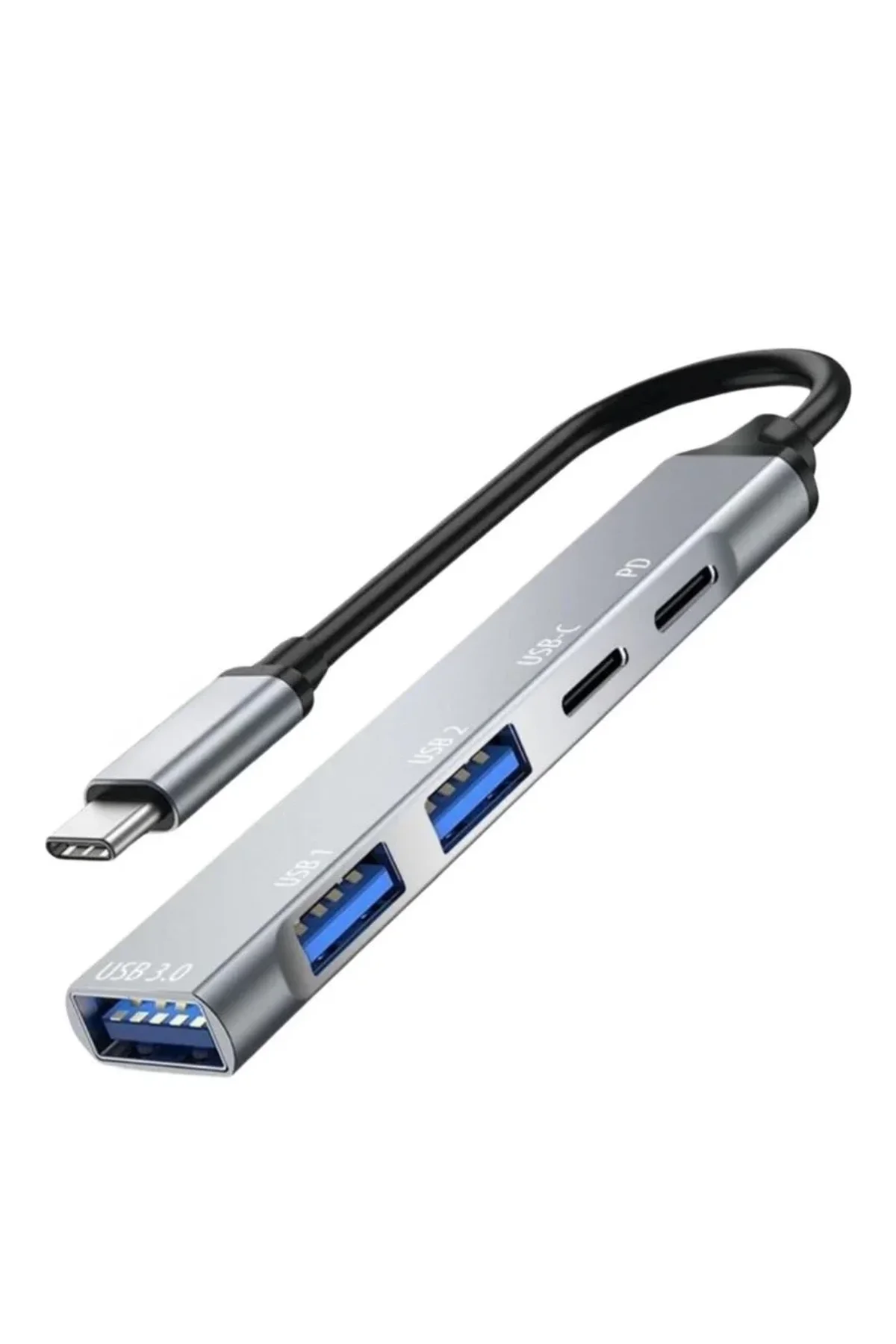 5in1 Metal Usb Hub – Yüksek Hızlı Çoklayıcı, 5 Bağlantı Noktalı, Dayanıklı Ve Taşınabilir Tasarım - Just Cheap Store Görsel 3