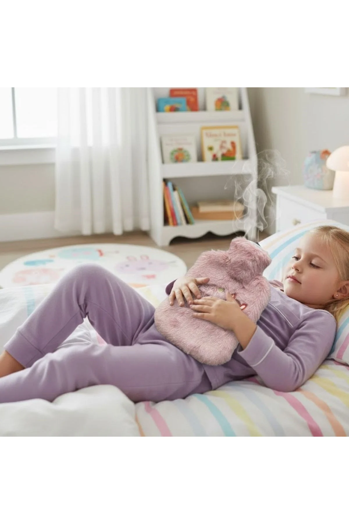 Mutlu Robot Hayvan Figürlü Pembe Peluş Sıcak Su Torbası 1 Lt – Yumuşak Kılıf, Uzun Süre Sıcak Tutan - Just Cheap Store Görsel 2