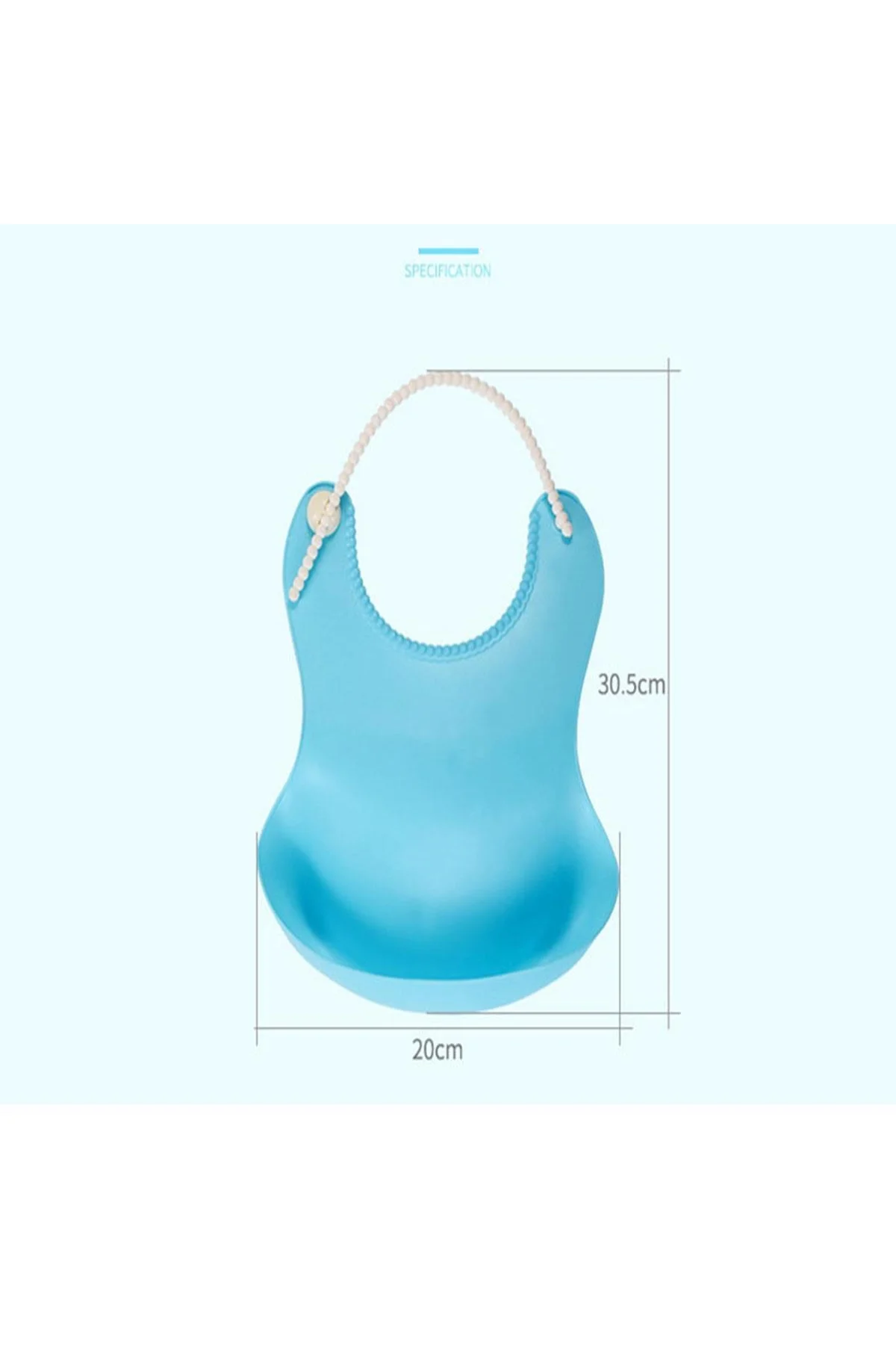 Çocuk Bebek Mama Önlüğü Dökülme Engelleyici Bükülebilir Mavi (4741) - Just Cheap Store Görsel 5