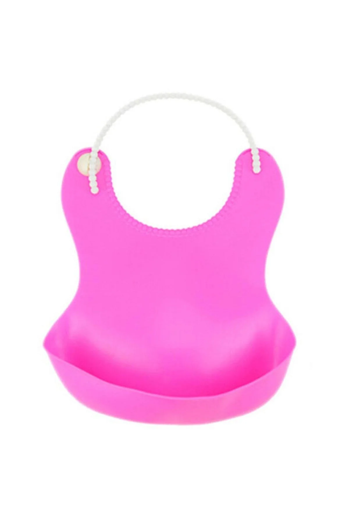 Çocuk Bebek Mama Önlüğü Dökülme Engelleyici Bükülebilir Pembe (4741) - Just Cheap Store Görsel 2