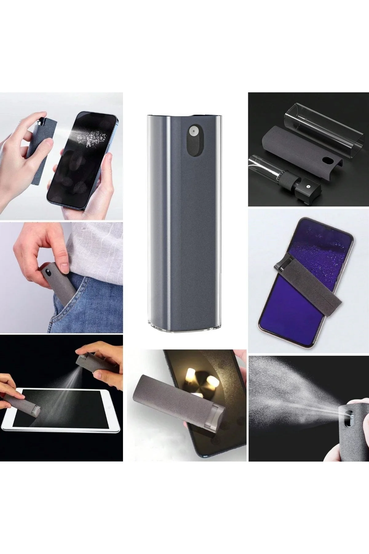 Telefon,Tablet Ekranı İçin Kendiliğinden Spreyli Ekran Temizleme Süngeri (4741)