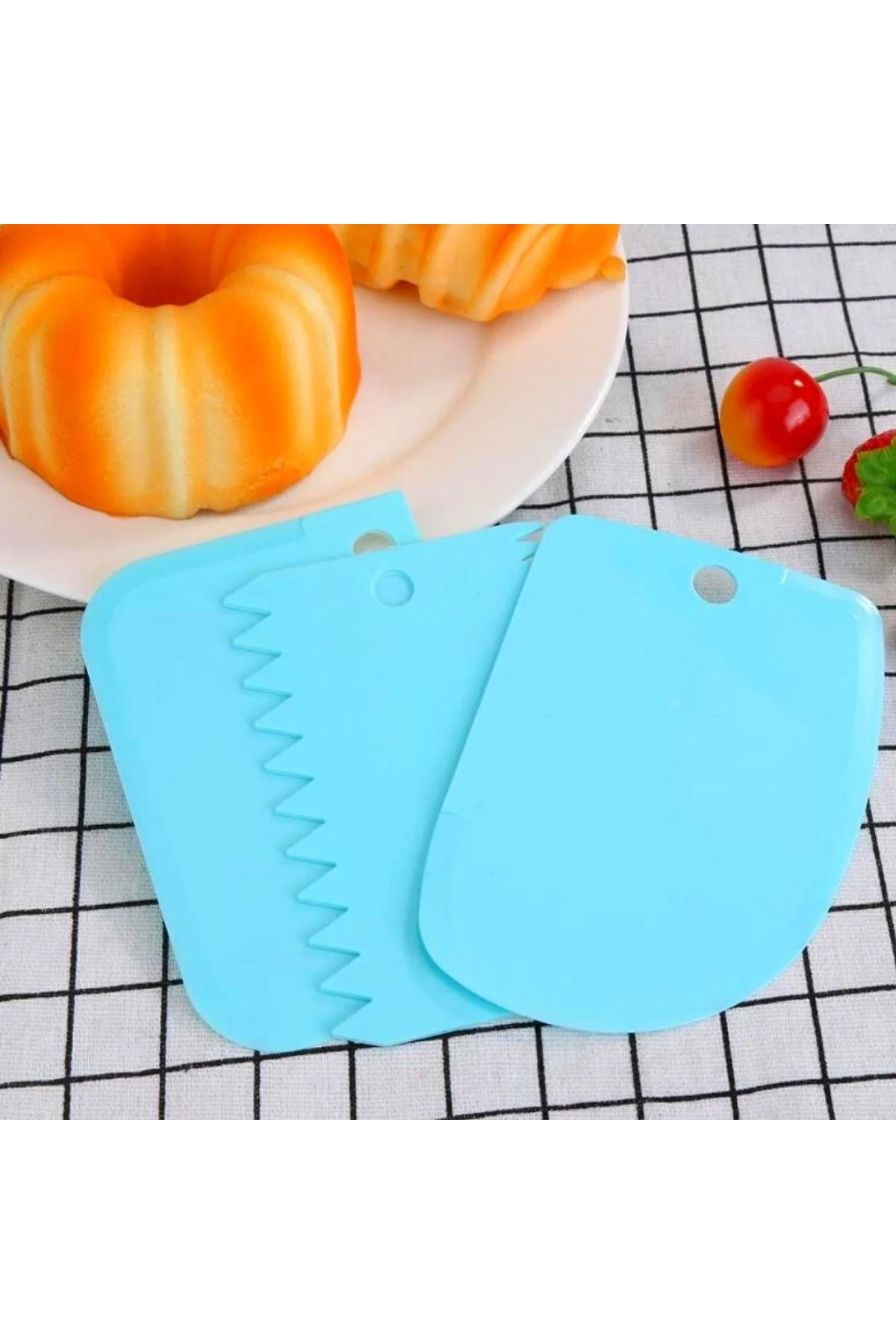 Pasta Hamur Şekillendirici Spatula Kesici Kazıyıcı Dekoratör Set (4741) - Just Cheap Store Görsel 2