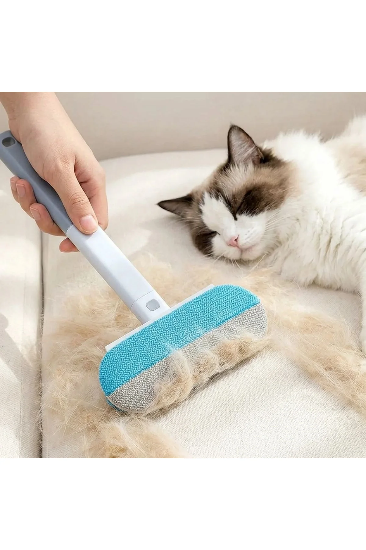 4’ü 1 Arada Tüy Toplayıcı – Kedi Köpek Tüy Temizleyici Fırça, Koltuk Halı Tüy Alıcı Çok Fonksiyonlu - Just Cheap Store Görsel 4