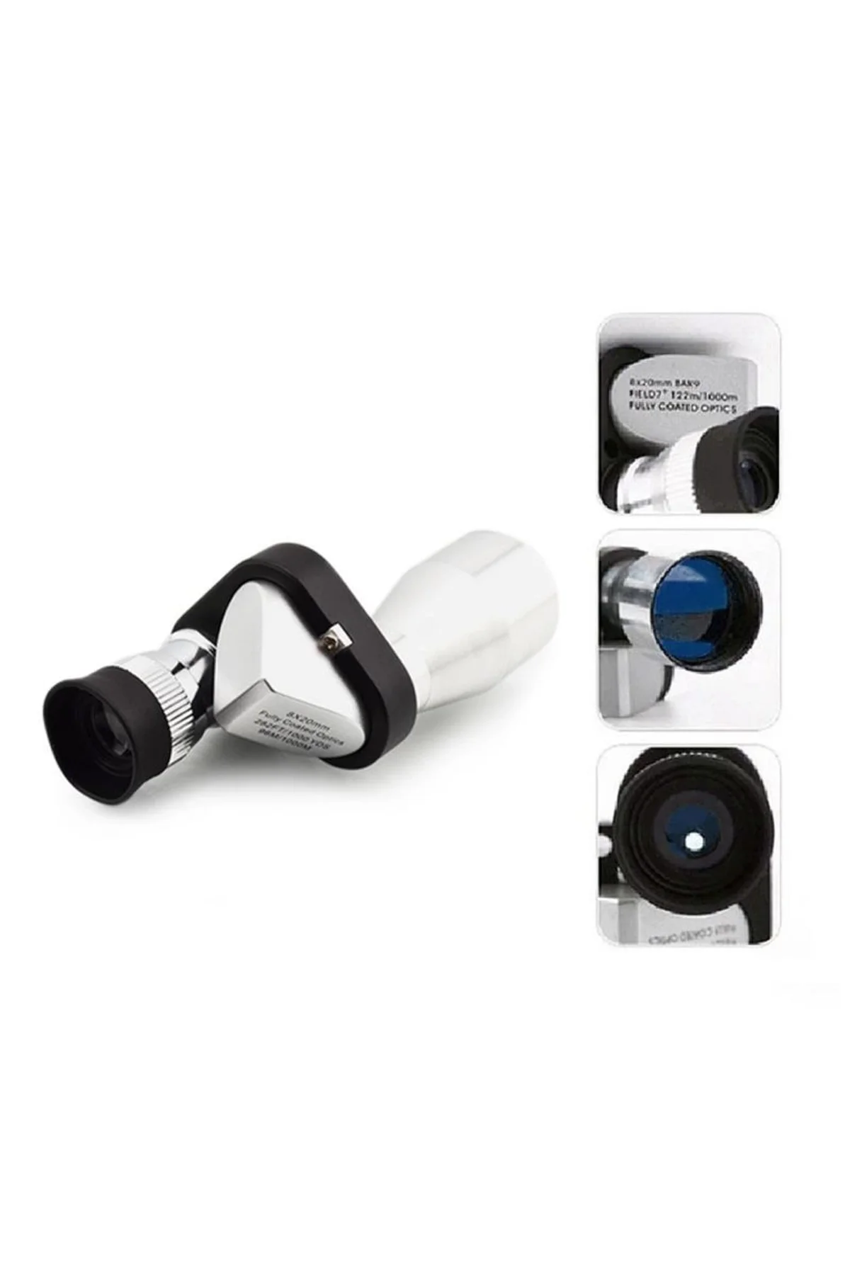 8x20 Tekli Dürbün Monoküler Mini Dürbün Kırmızı Camlı Avuç Içi Dürbünü - Just Cheap Store Görsel 5