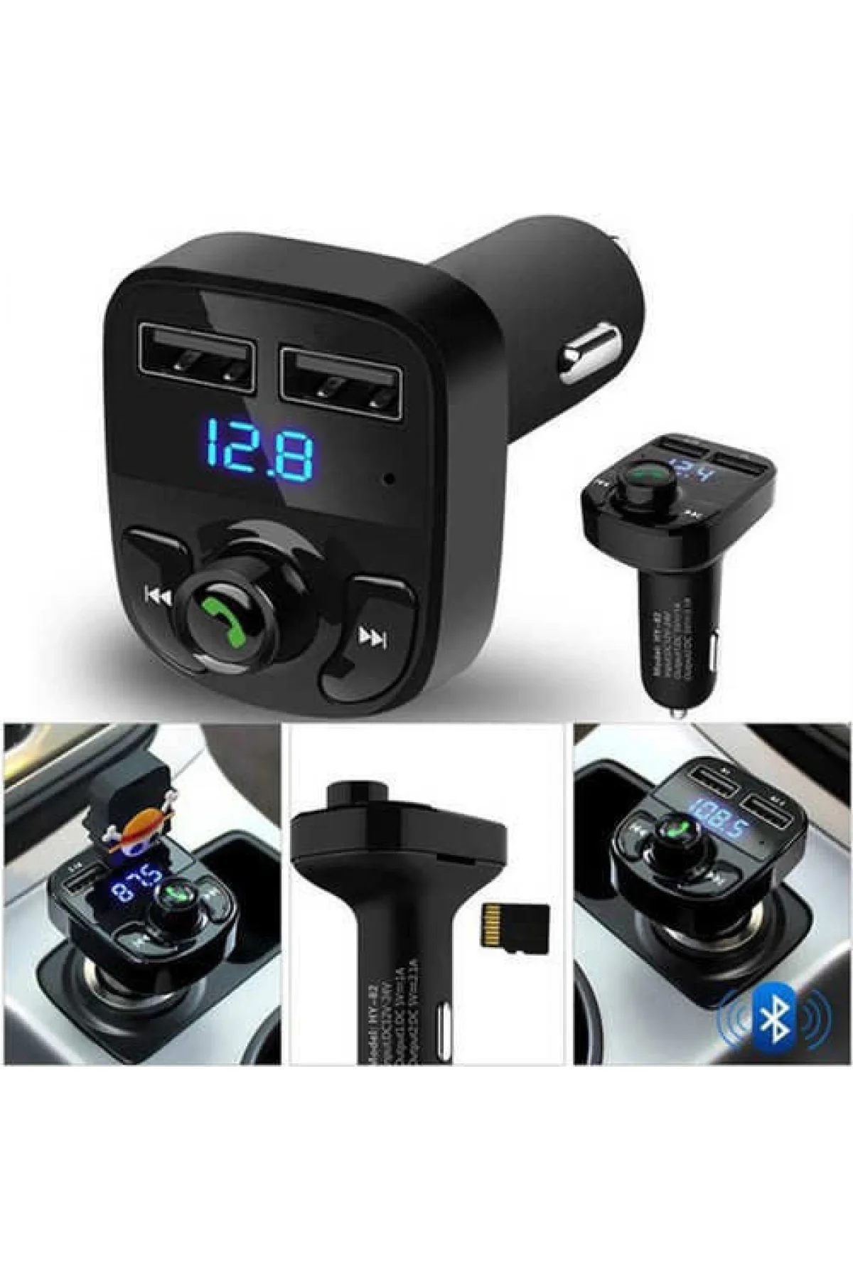 Carx8 Bluetooth Araç Kiti Fm Transmitter - Just Cheap Store Görsel 4
