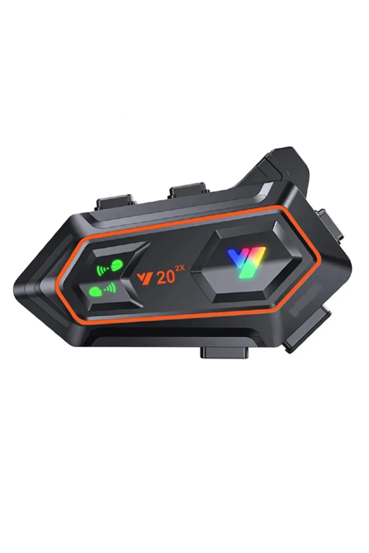 Y20 2x 1000m Telsiz Mesafeli 2 Kişi Bağlantılı Bluetooth Kask Kulaklık Fenerli İntercom - Just Cheap Store Görsel 2