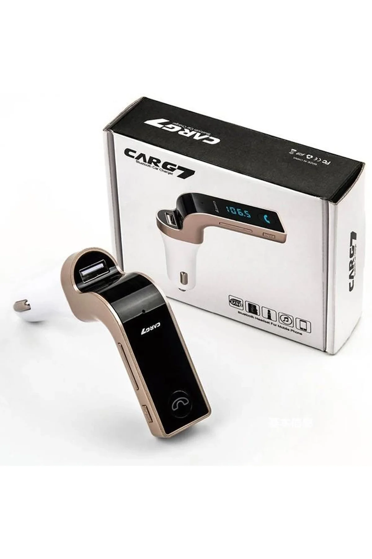 Carg7 Bluetooth Araç Fm Transmitter Usb Girişli