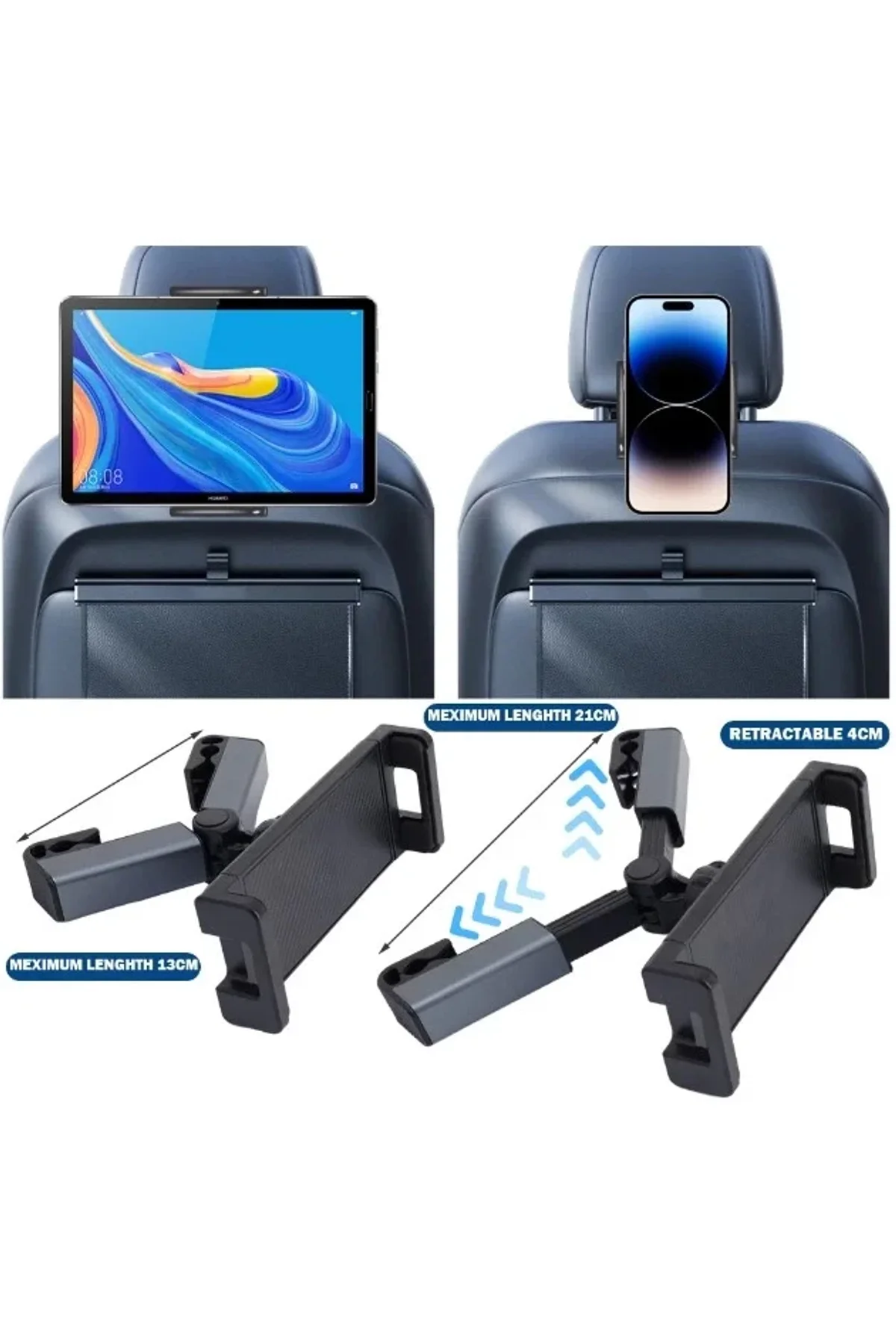 Araç Koltuk Arkası Tablet Tutucu, Telefon Tutucu, Tablet/telefon Tutucu - Just Cheap Store Görsel 5