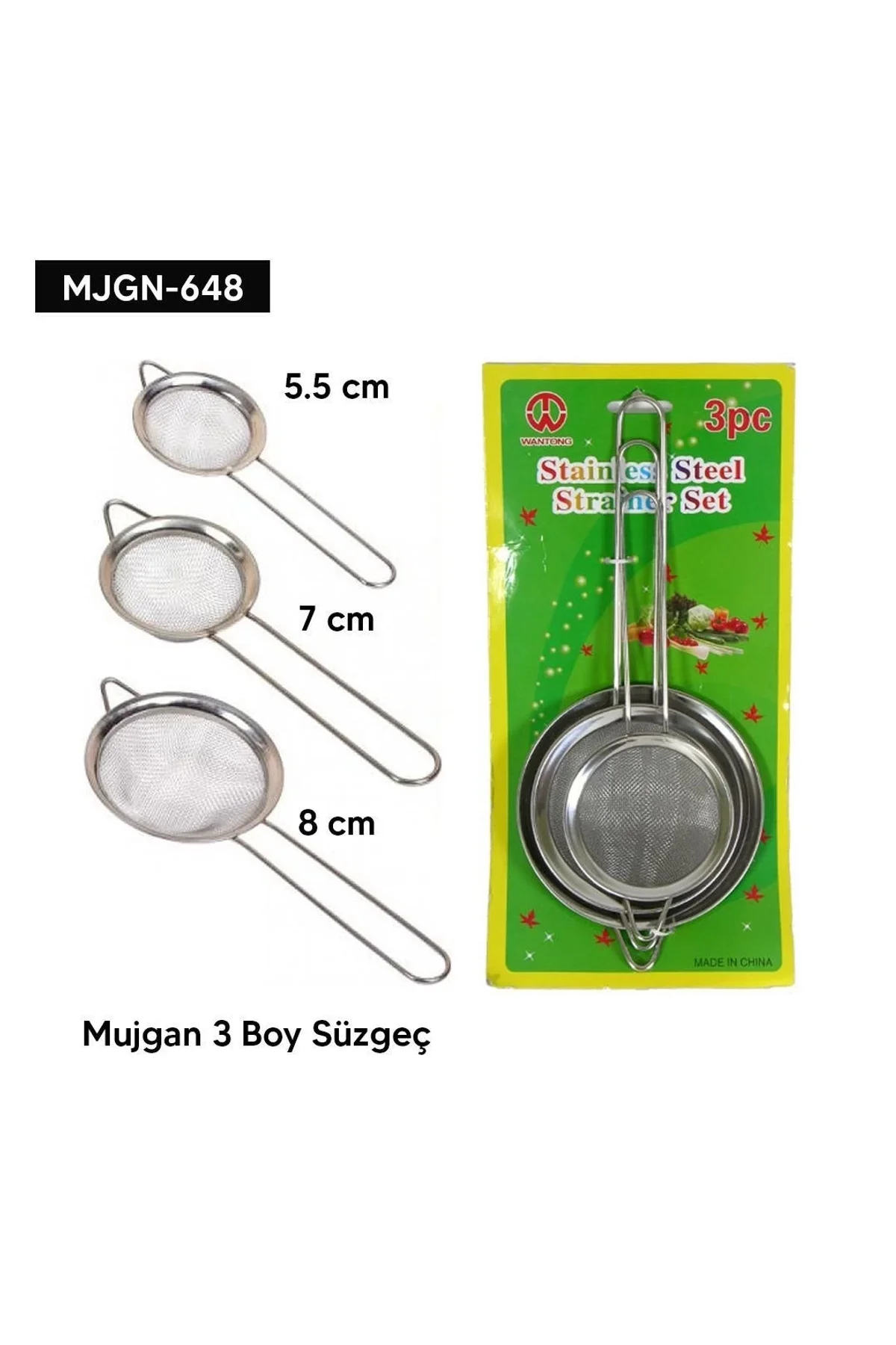 3 Boy Süzgeç Seti