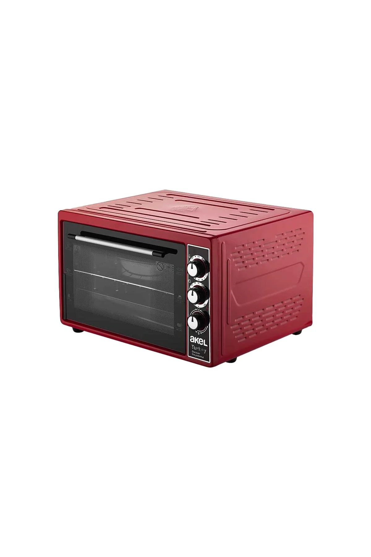 MİDİ FIRIN KARE 38LT AYARLANABİLİR TERMOSTAT = 50–320°C - SAATLİ = 0 - 90 DK ZİL 3 KADEME HIZ AYAR E - Just Cheap Store Görsel 4
