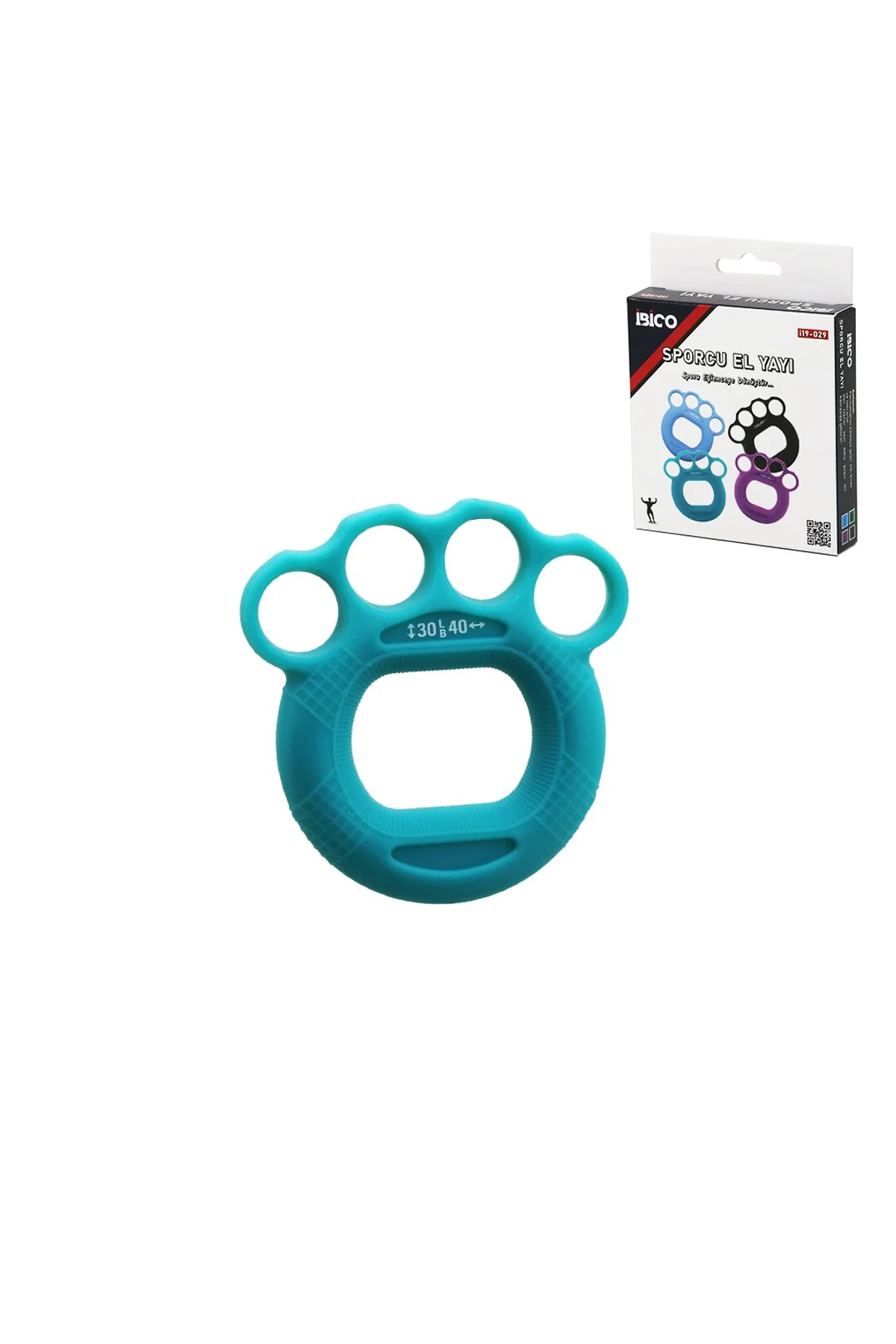 MUŞTA MODEL SPORCU SİLİKON EL YAYI ÇİFT KULLANIM = 40LBS - 50LBS (4741)