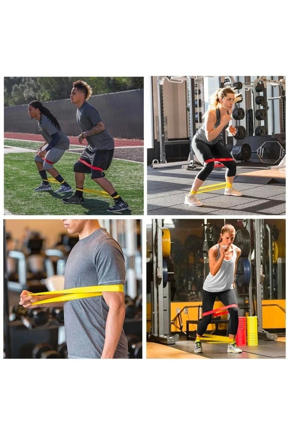 5li Egzersiz Direnç Bant Seti Pilates Crossfit Ekipmanları (4741) - Just Cheap Store Görsel 2