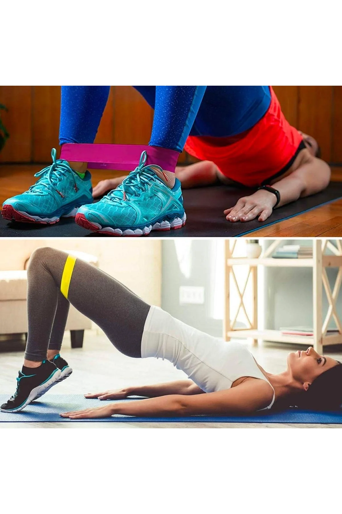 5li Egzersiz Direnç Bant Seti Pilates Crossfit Ekipmanları (4741) - Just Cheap Store Görsel 4