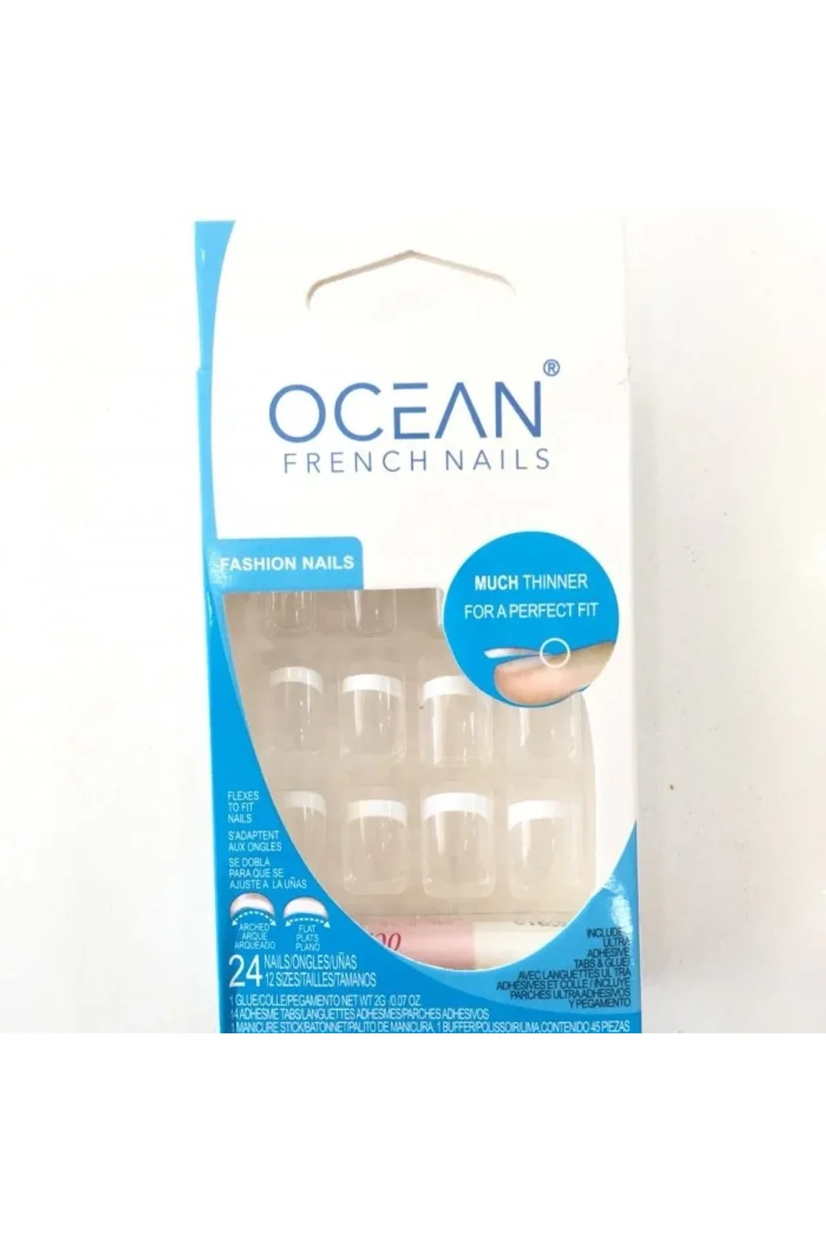 Şeffaf Takma Tırnak (ince French) 192a - Just Cheap Store Görsel 2