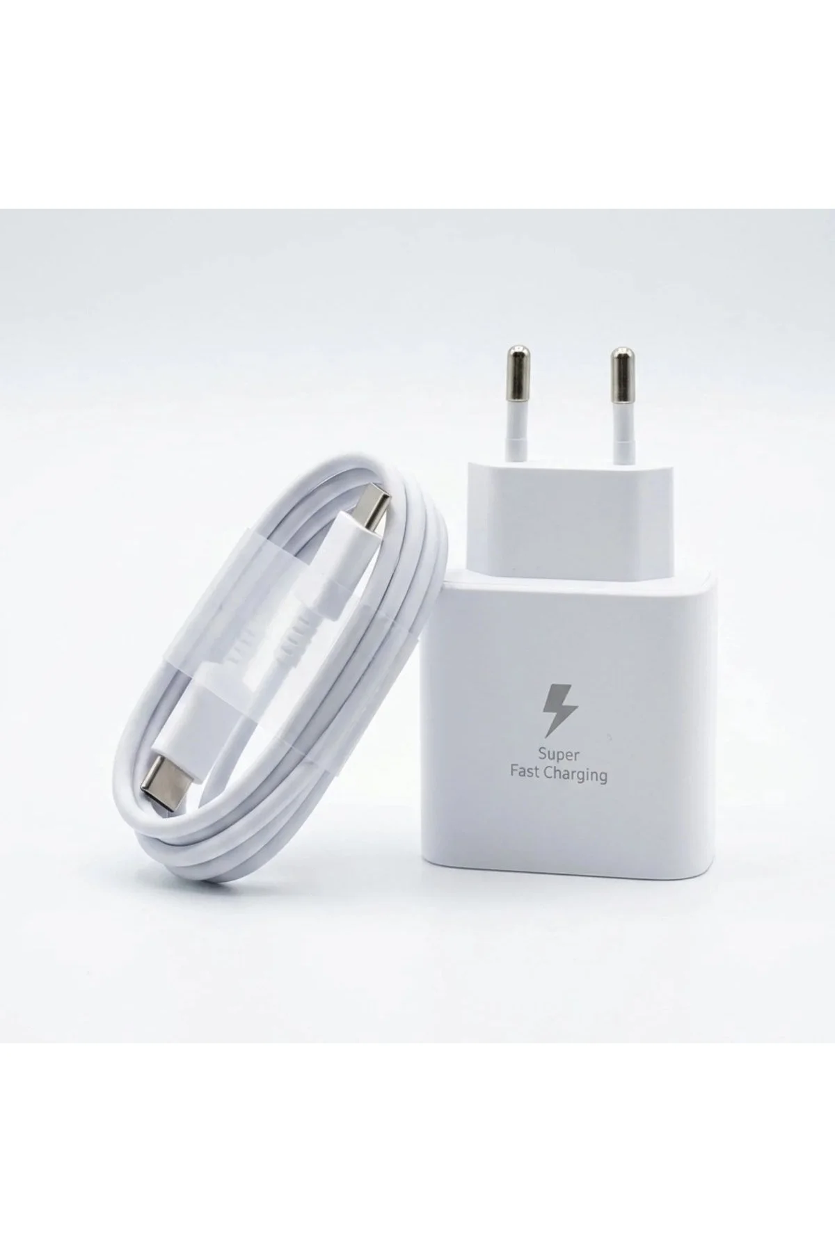 45W Süper Hızlı Şarj Adaptörü USB-C PD 3.0 PPS Fast Charger + 5A Type-C to Type-C Kablo (4741) - Just Cheap Store Görsel 4
