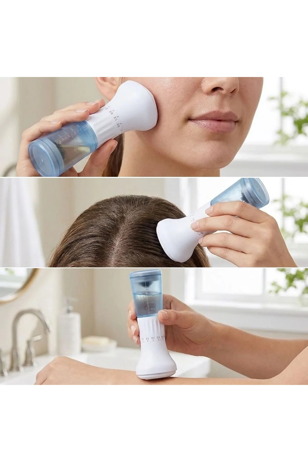 140 İğneli Serum Hazneli Dermaroller – 0-3 mm Ayarlı Dermaroller Mikro İğneli Saç, Cilt ve Vücut Bak - Just Cheap Store Görsel 2
