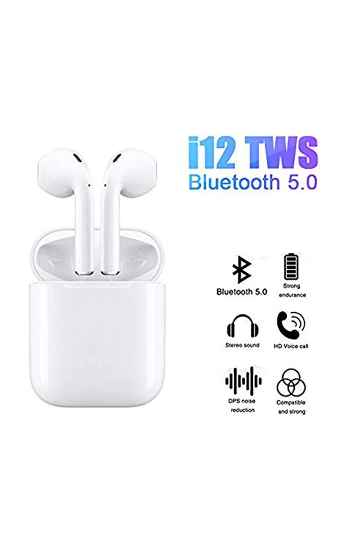 İ12 Wireless Air Bluetooth Kablosuz Kulaklık - Just Cheap Store Görsel 5