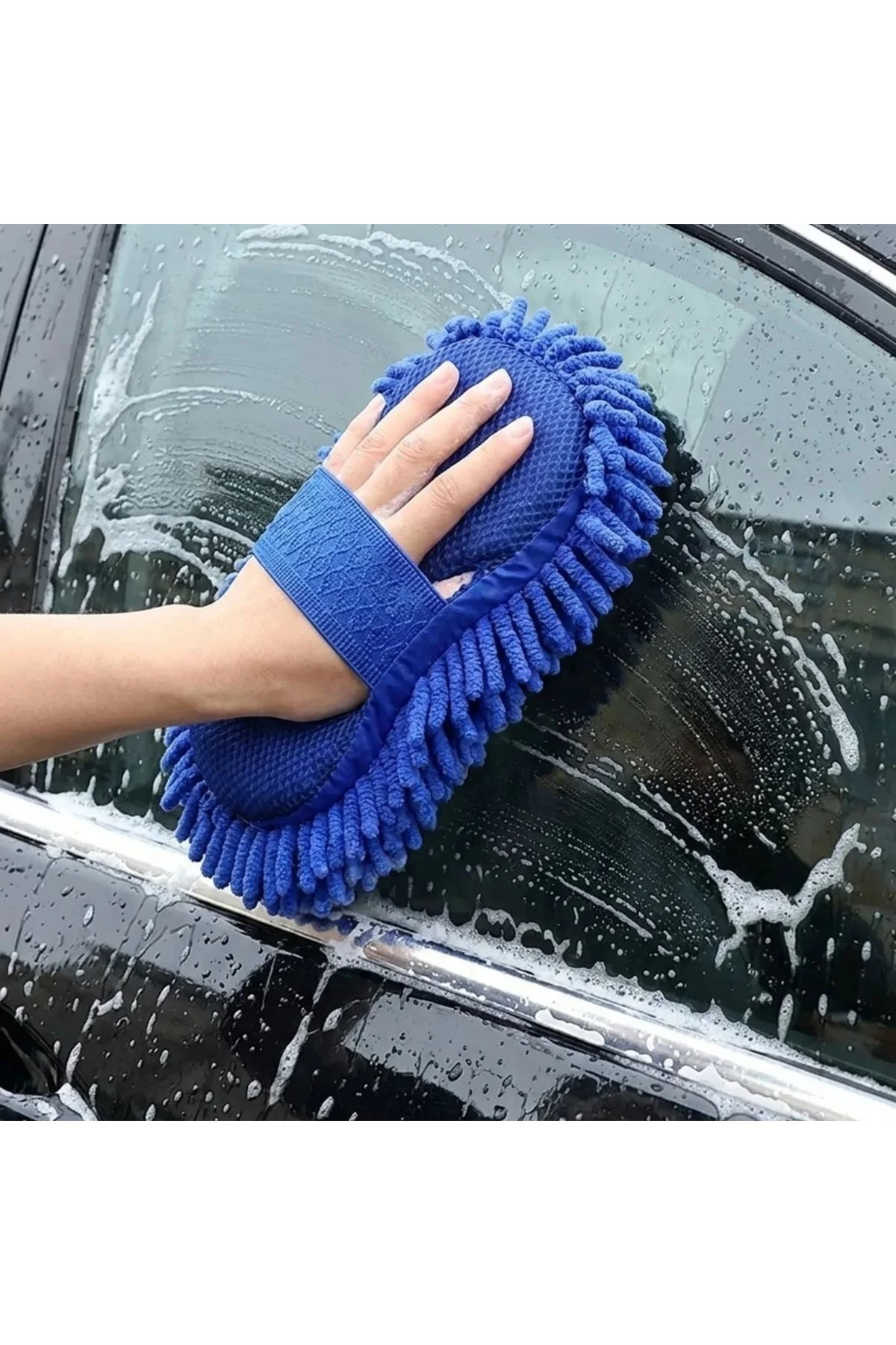 Mikrofiber Oto Yıkama Eldiveni – Kalın Süngerli Araç Temizleme Bezi, Araba Yıkama Eldiveni (4741) - Just Cheap Store Görsel 4