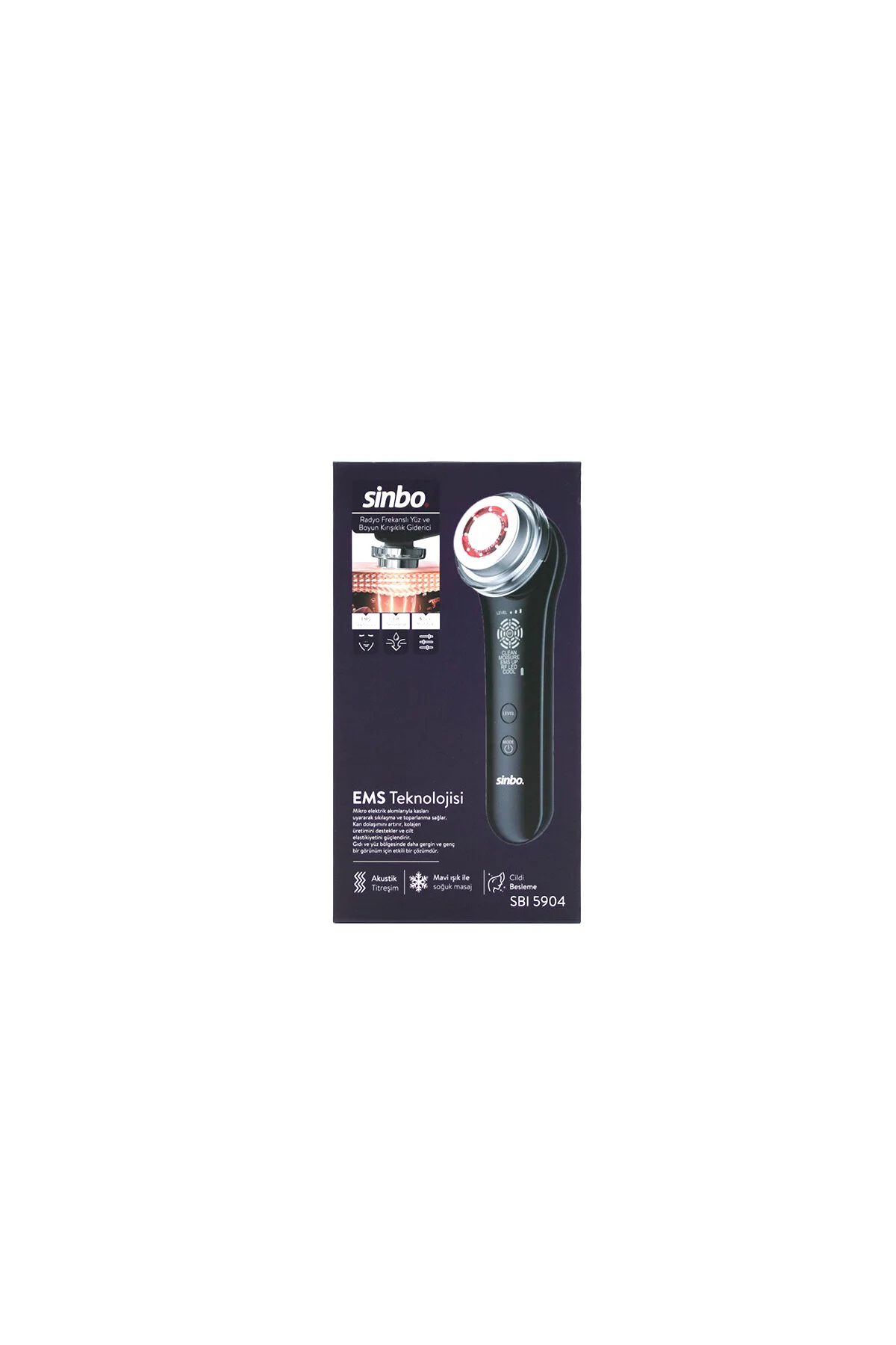 RADYO FREKANSLI YÜZ - BOYUN KIRIŞIKLIK GİDERİCİ 5 FARKLI MOD EMS TEKNOLOJİ SBI-5904 (4741) - Just Cheap Store Görsel 4