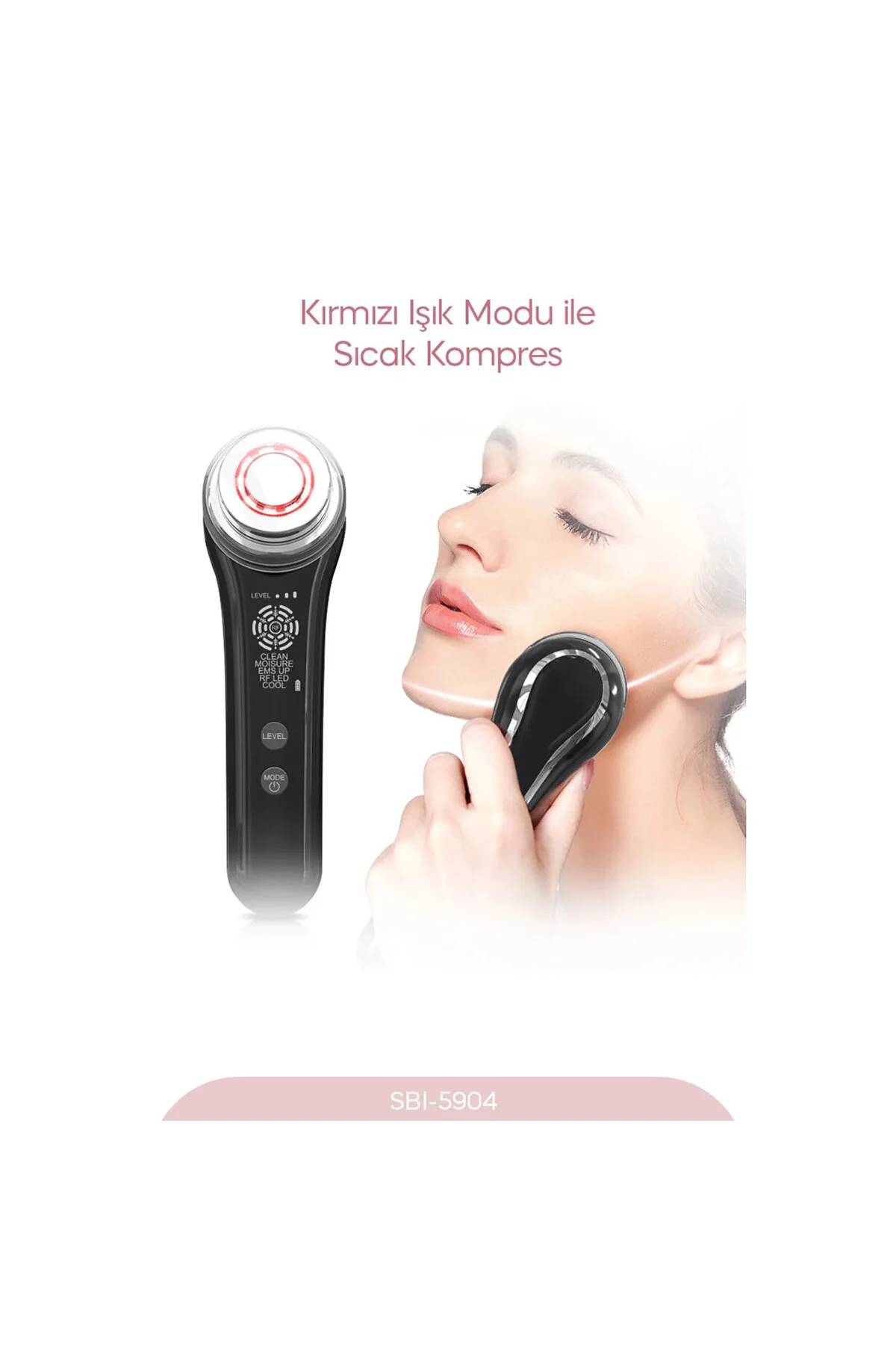 RADYO FREKANSLI YÜZ - BOYUN KIRIŞIKLIK GİDERİCİ 5 FARKLI MOD EMS TEKNOLOJİ SBI-5904 (4741) - Just Cheap Store Görsel 2