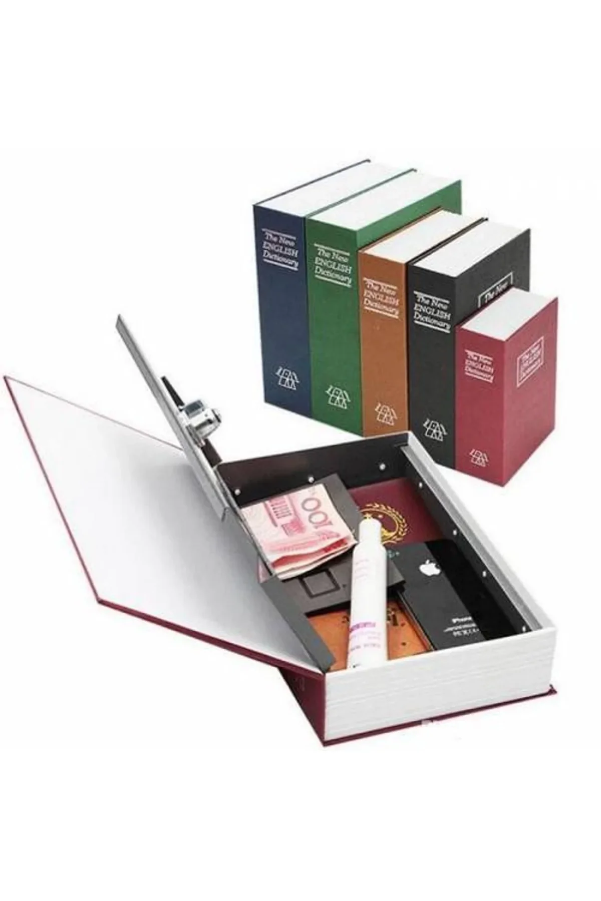Kitap Şeklinde Gizli Kasa Kilitli kumbara Büyük Boy - Just Cheap Store Görsel 3