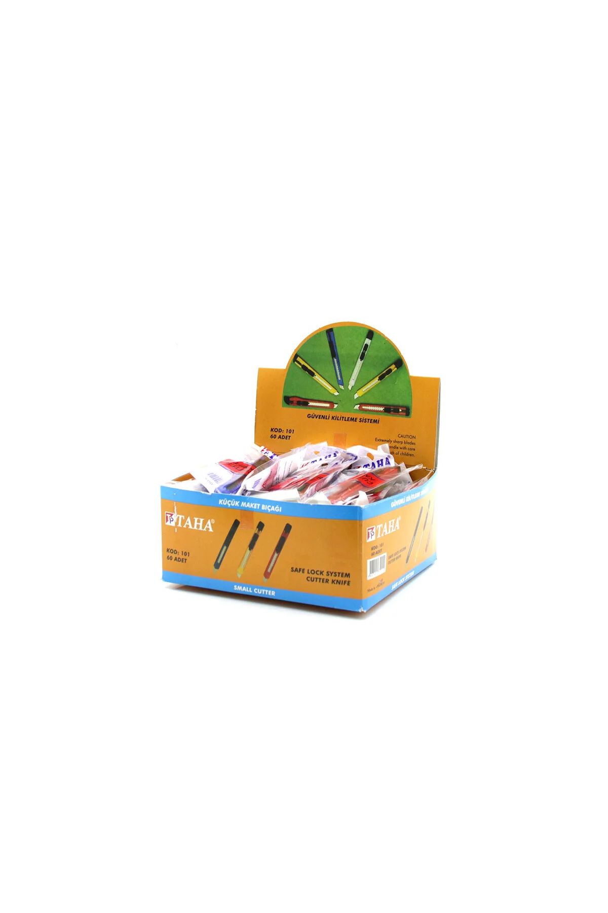 60 ADET KÜÇÜK PLASTİK FALÇATA MAKET BIÇAK (4741) - Just Cheap Store Görsel 3