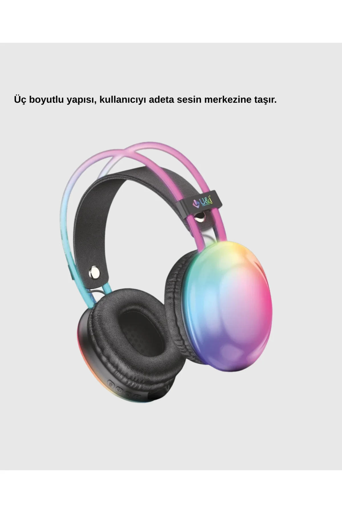 Ergonomik Rgb Bluetooth Kulaklık 3d Ses Yeni Nesil - Just Cheap Store Görsel 4